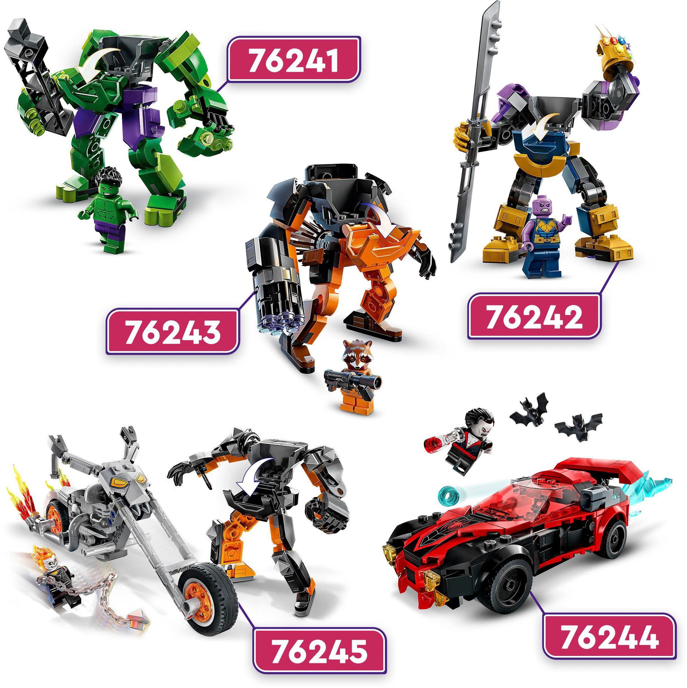 LEGO® Konstruktionsspielsteine »Thanos Mech (76242), LEGO® Marvel«, (113 St.), Made in Europe
