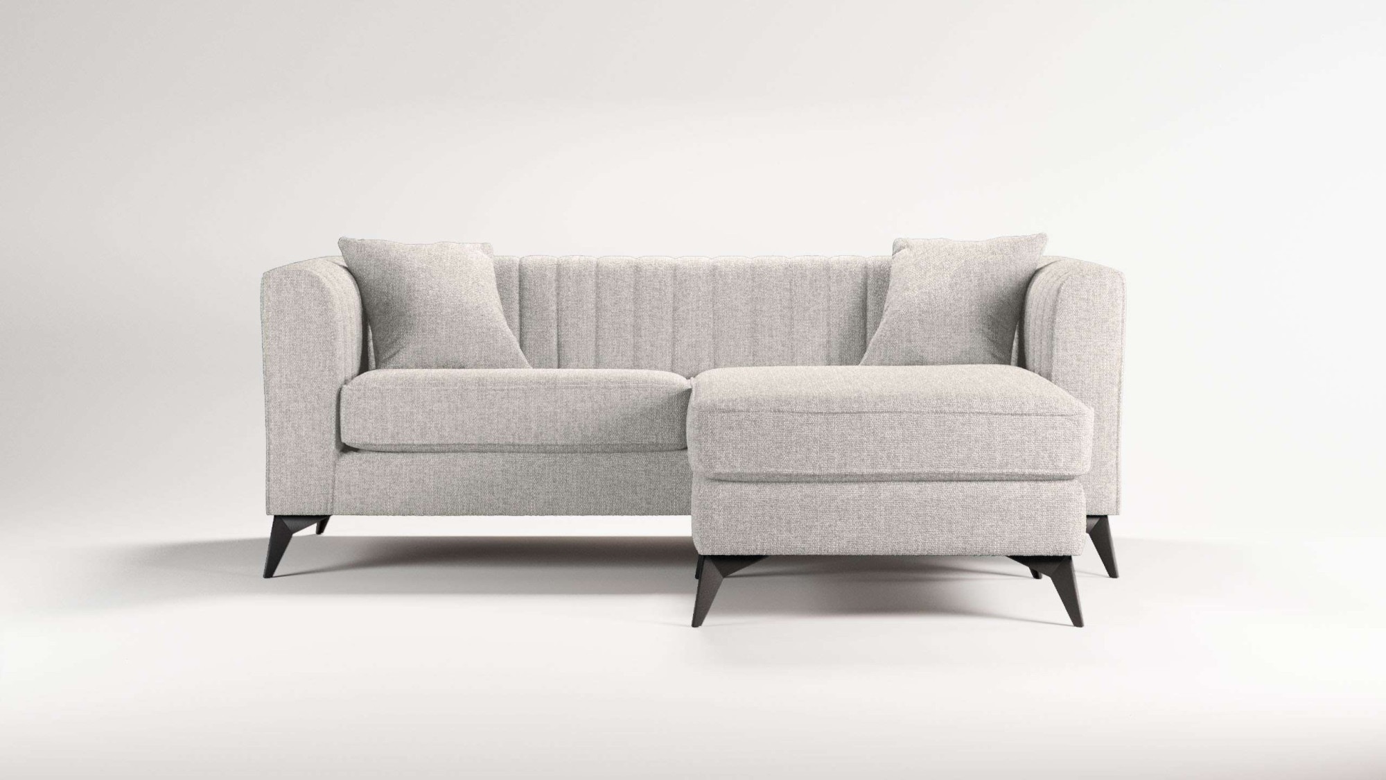 Places of Style Ecksofa "MATTHEW L-Form ideal für kleine Räume, Maße B/T/H: günstig online kaufen
