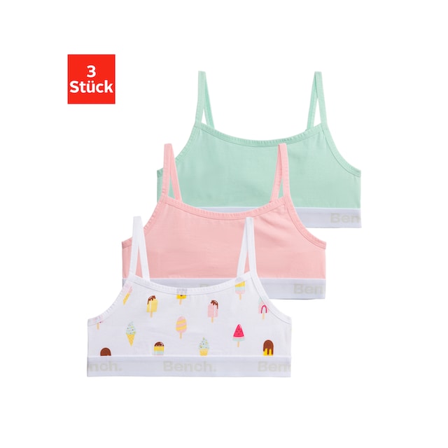 bedruckt Bustier, in BAUR einer und (Packung, Packung kaufen unifarben cool | tlg.), Bench. 3 online