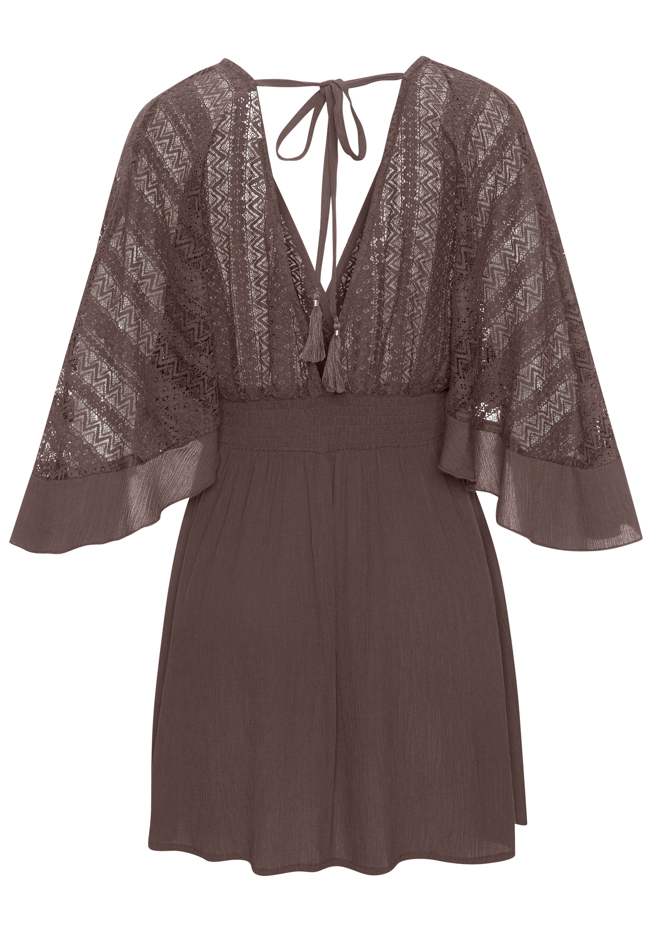 LASCANA Tunikakleid mit weiten Ärmeln, aus Spitze, Blusenkleid, Strandmode günstig online kaufen