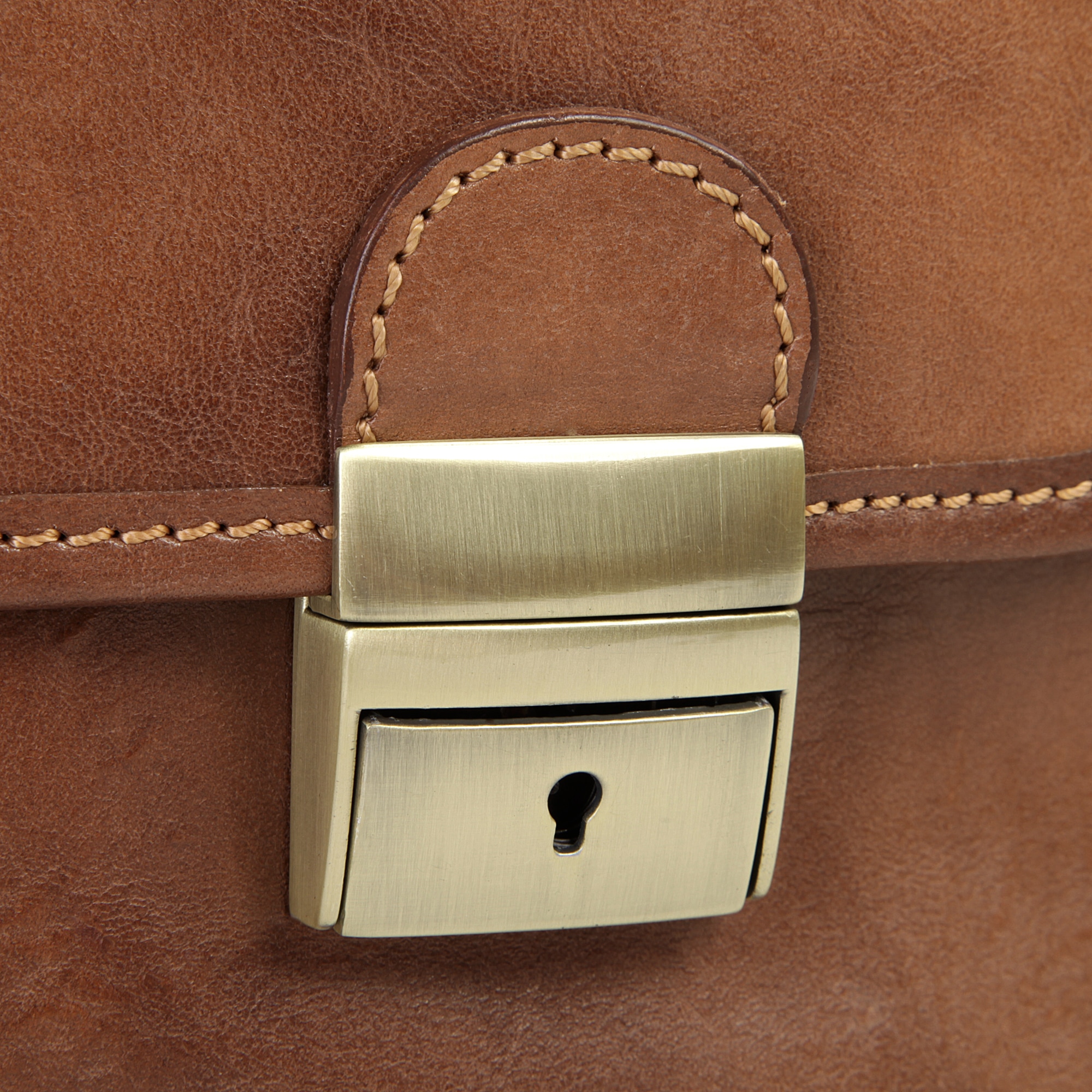 Piké Aktentasche echt Leder, Made in Italy