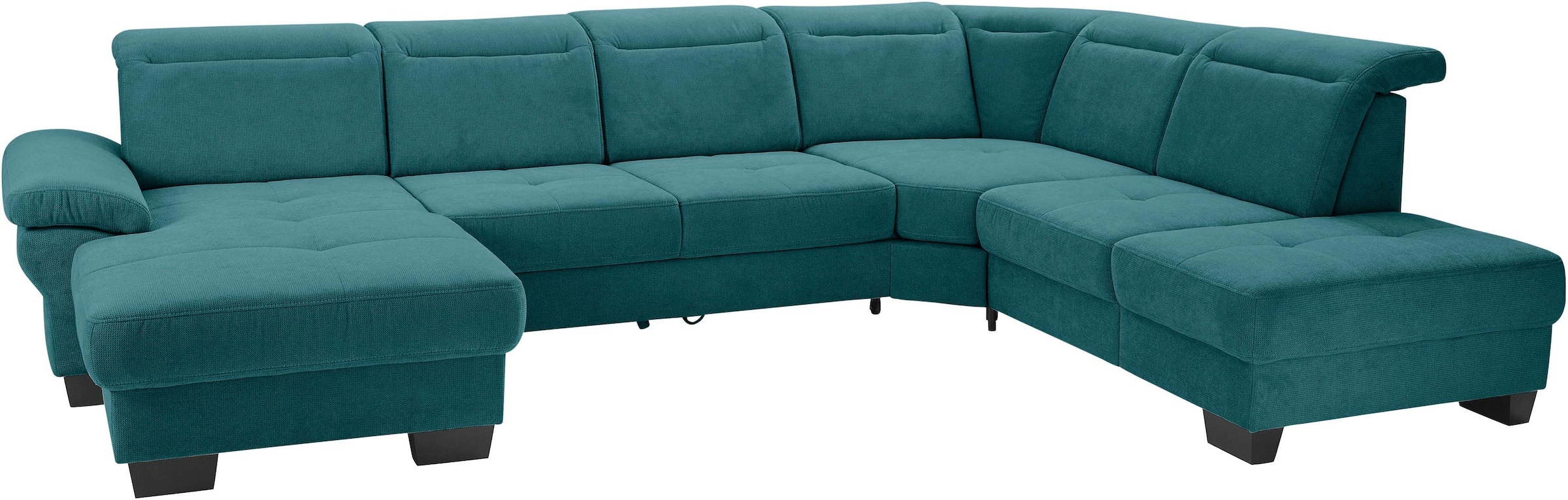 Home affaire Wohnlandschaft "Cornwall U-Form" inkl. Sitztiefenverstellung, günstig online kaufen