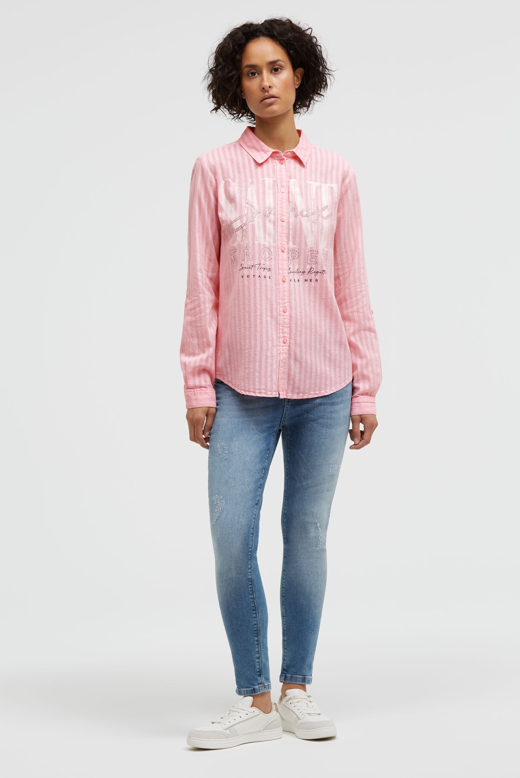 Thumbnail - SOCCX Langarmbluse aus Baumwolle