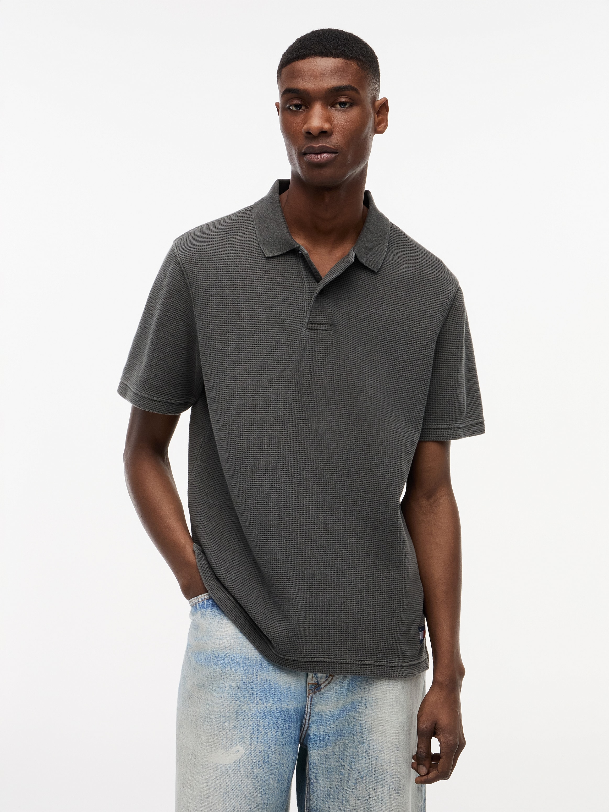 Tommy Jeans Poloshirt "TJM REGULAR WASHED WAFFLE"