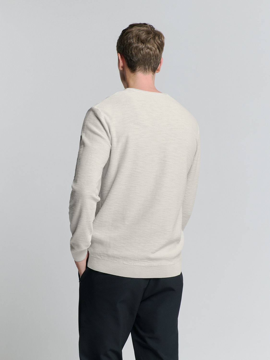 NO EXCESS Rundhalspullover »No Excess Pullover mit Rundhalsausschnitt«