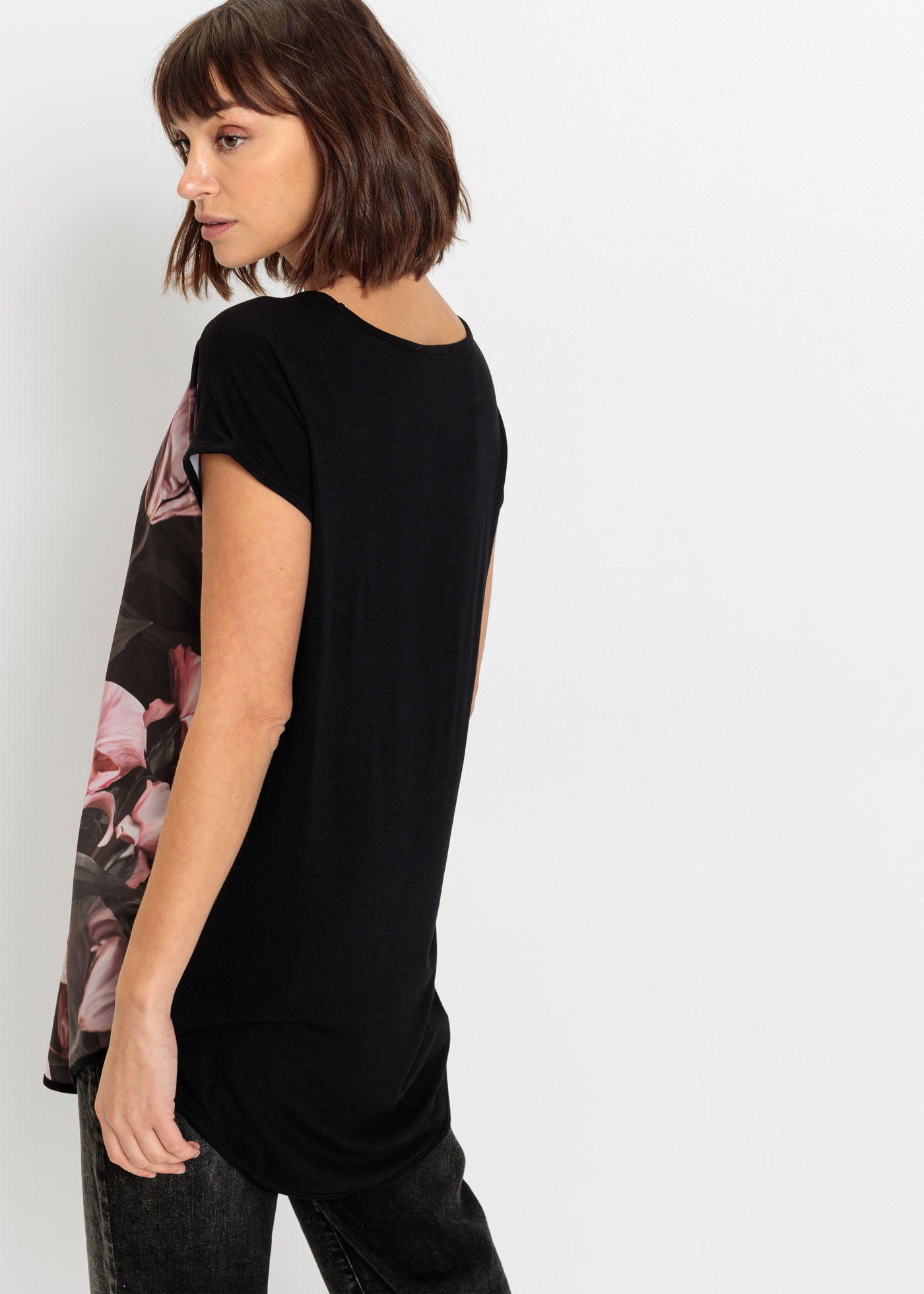 bonprix T-Shirt »Bedrucktes Shirt aus softem Viskose-Mix« Bedrucktes Shirt aus softem Viskose-Mix