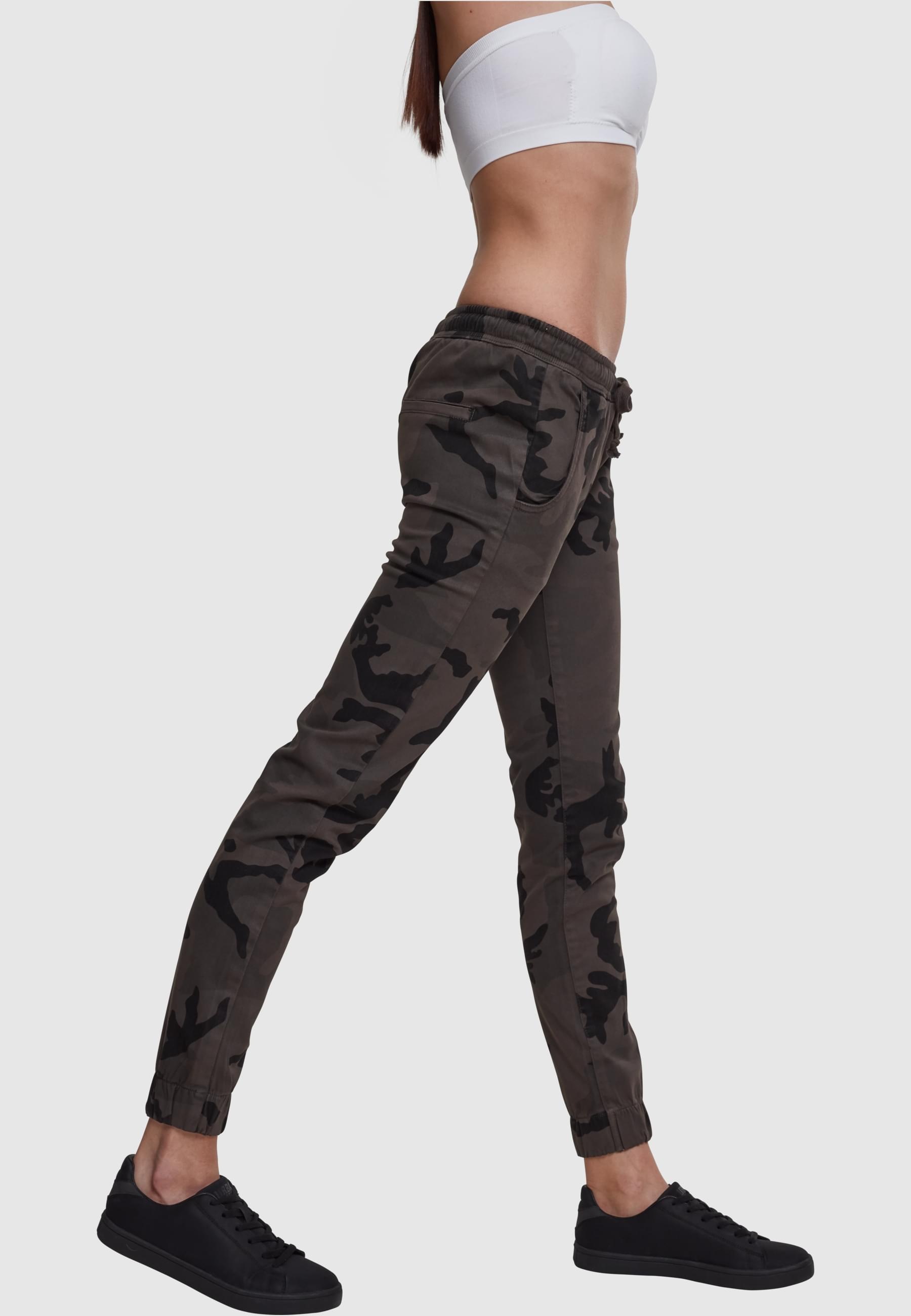 URBAN CLASSICS Cargohose »Urban Classics Damen Ladies Camo Jogging Pants«, (1 tlg.)