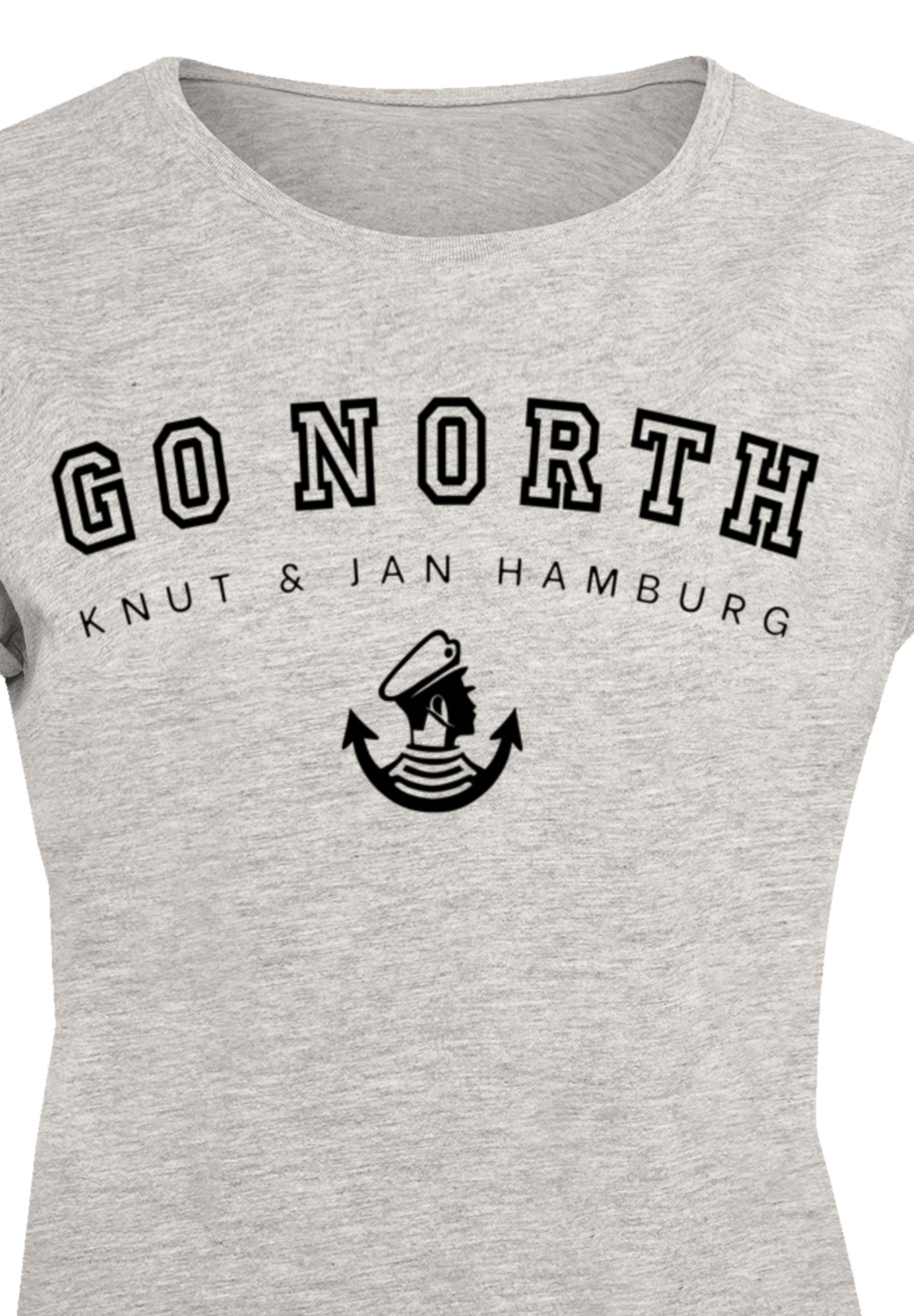 F4NT4STIC T-Shirt »PLUS SIZE Go North« Print