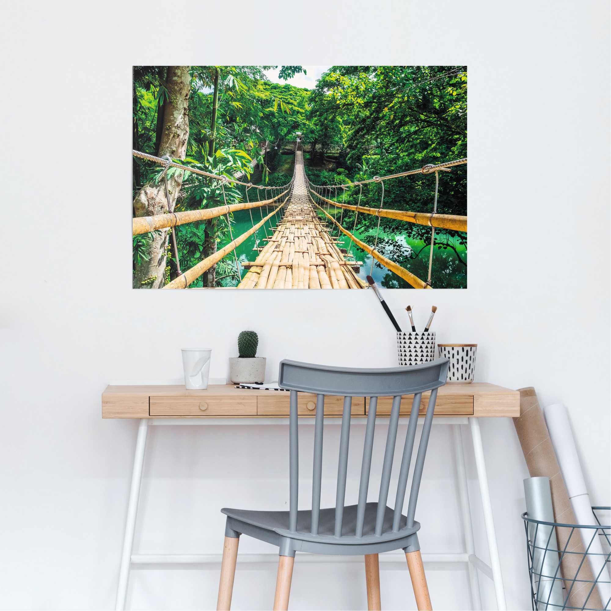 Reinders Poster "Dschungel Brücke" 1 Stk. tlg. günstig online kaufen