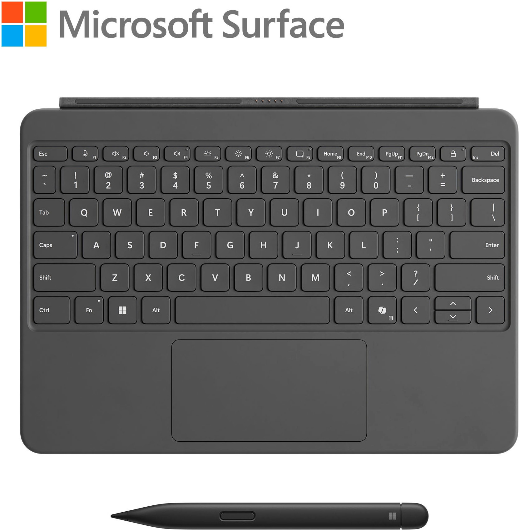 Microsoft Tastatur mit Touchpad »Surface Pro 12 Zoll mit Slim Pen«, (Multimedia-Tasten-Fn-Tasten-Touchpad-Funktionstasten)