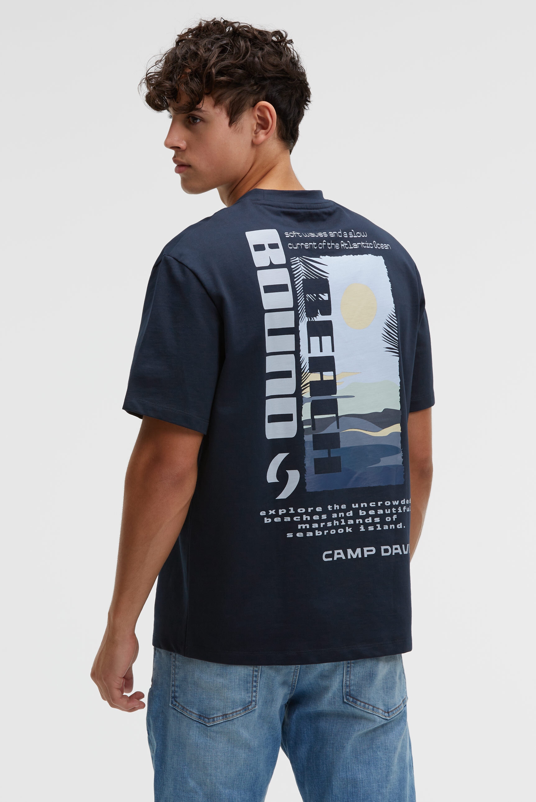 CAMP DAVID Rundhalsshirt aus Baumwolle günstig online kaufen