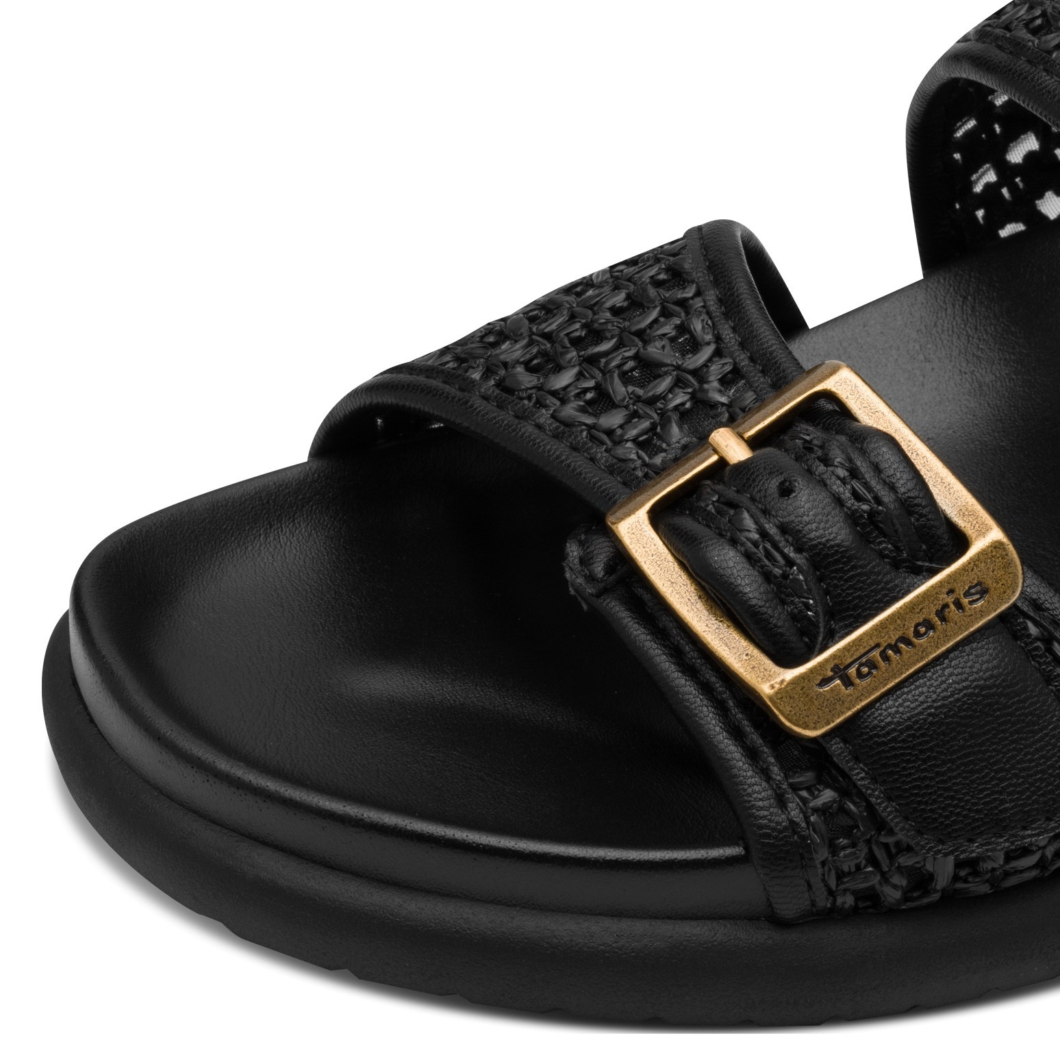 Tamaris Pantolette, Plateau, Sommerschuh, Schlupfschuh mit verstellbaren Sc günstig online kaufen