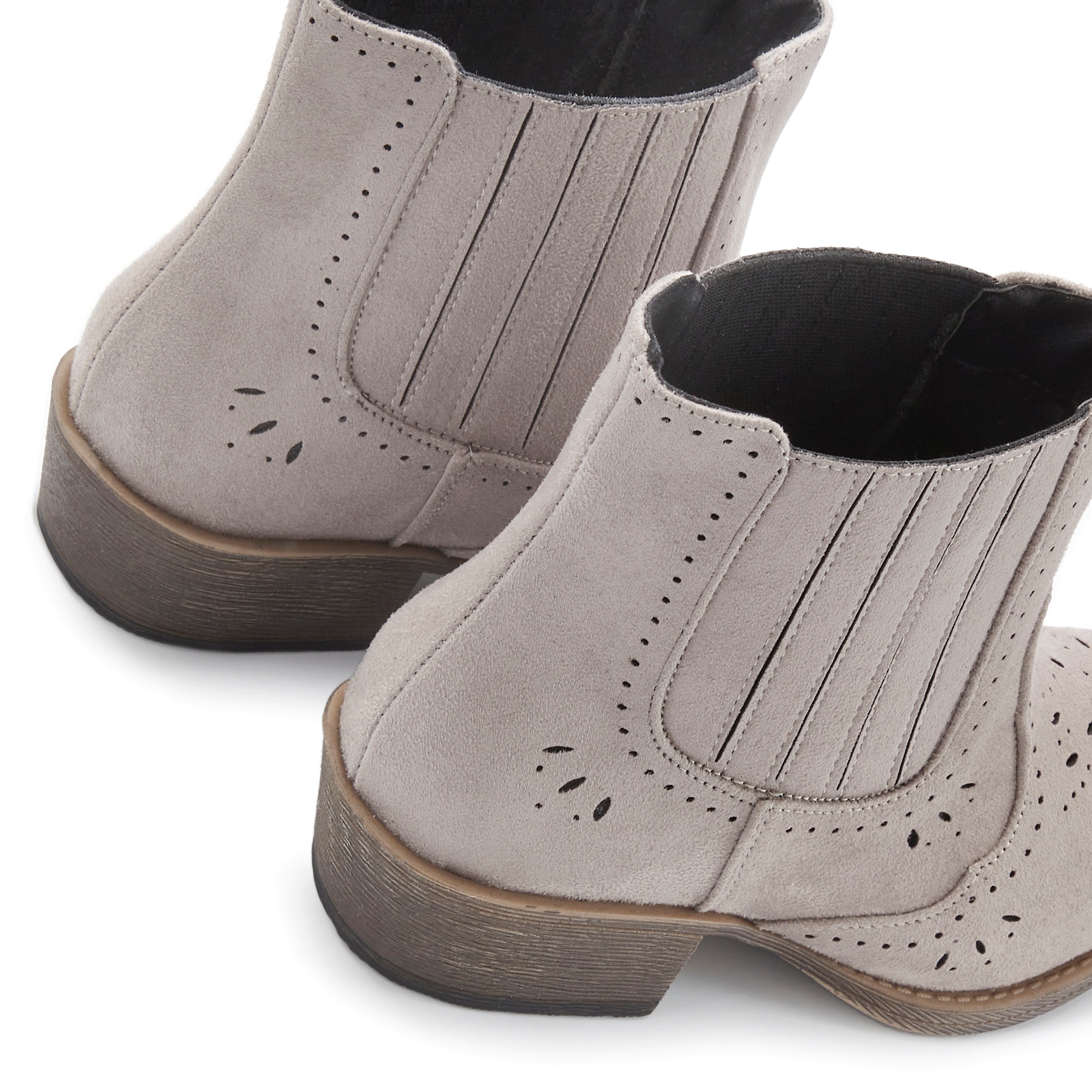 LASCANA Stiefelette »Stiefel, Boots, Westernstiefelette, Cowboy Boots,«, mit Cut-Outs VEGAN