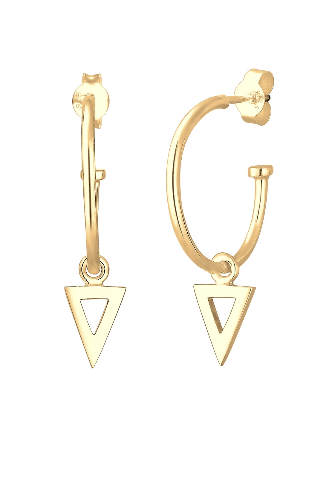 Elli Paar Creolen »Creole Dreieck Geo Trend 925 Sterling Silber«