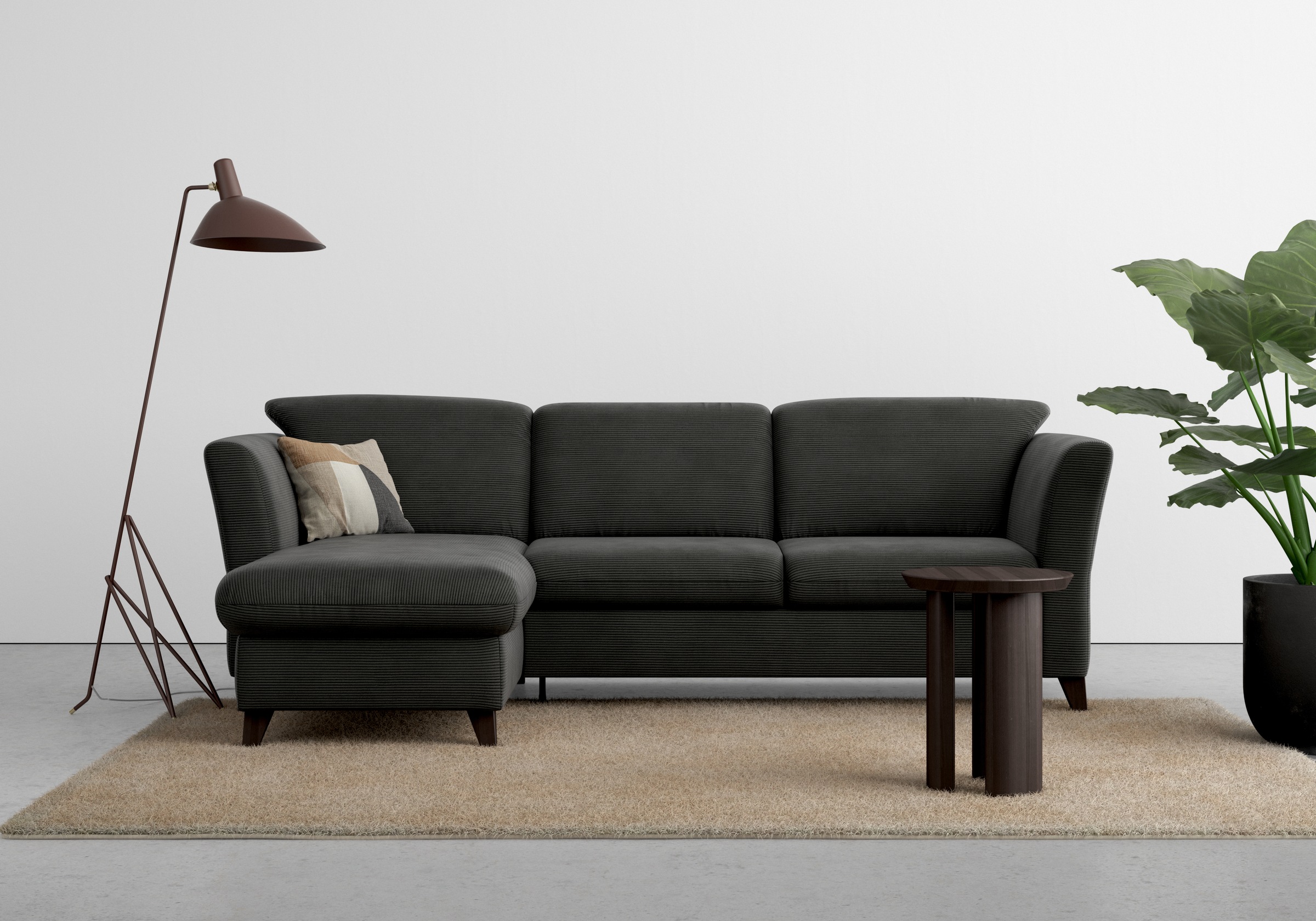 Home affaire Ecksofa »Trelleborg L-Form«, wahlweise mit Bettfunktion und Bettkasten, inkl. Federkern-Polsterung