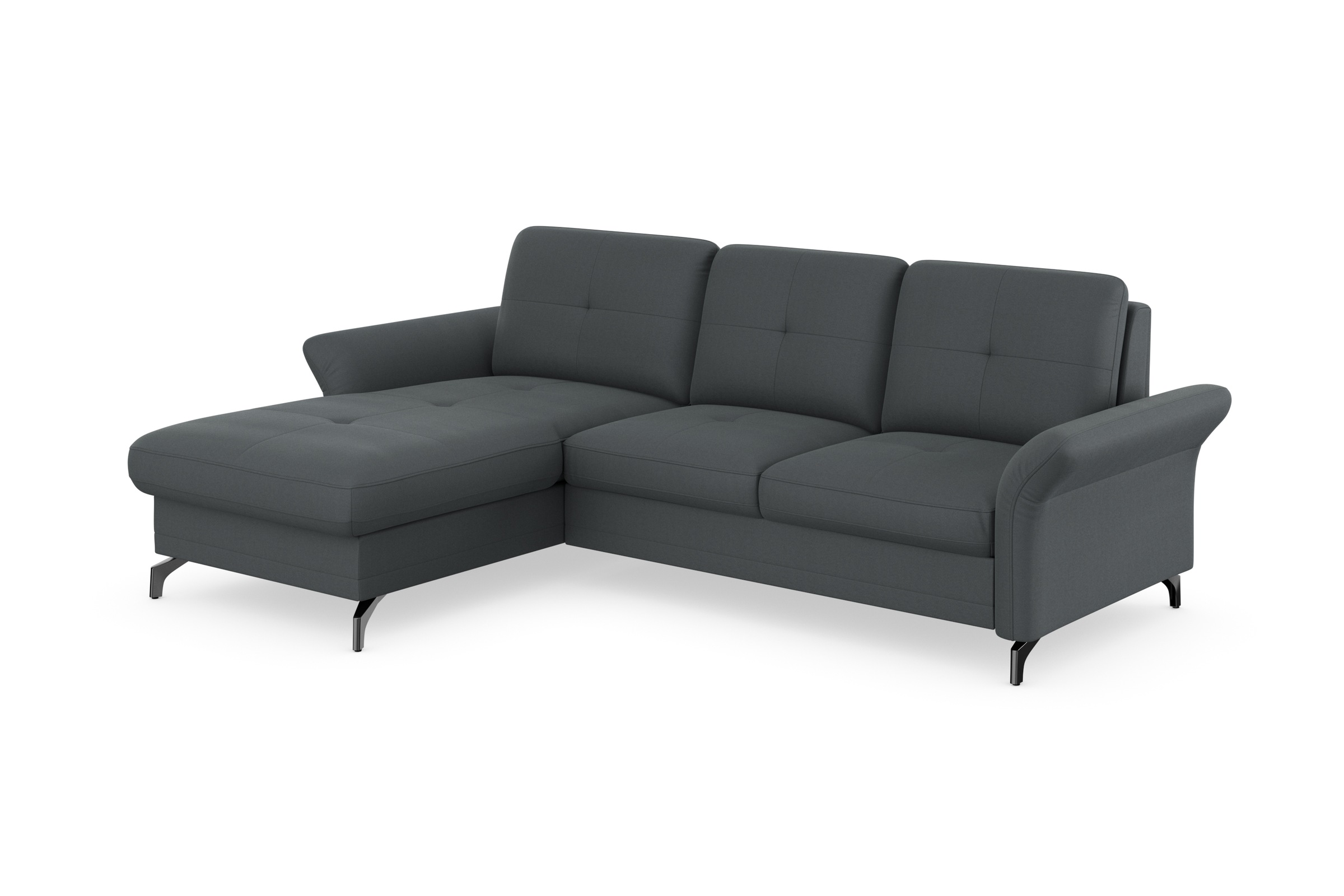 Places of Style Ecksofa »Calando L-Form«, wahlweise mit Bettfunktion, Bettkasten und Armteilfunktion