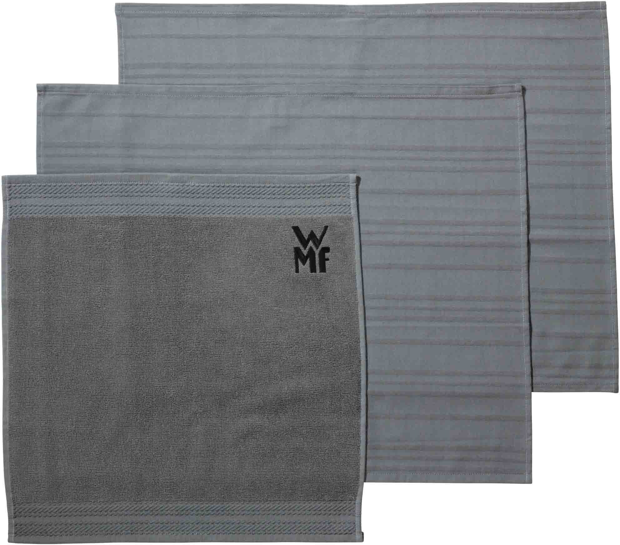 WMF Geschirrtuch 100% Baumwolle, mit aufgesticktem Logo günstig online kaufen