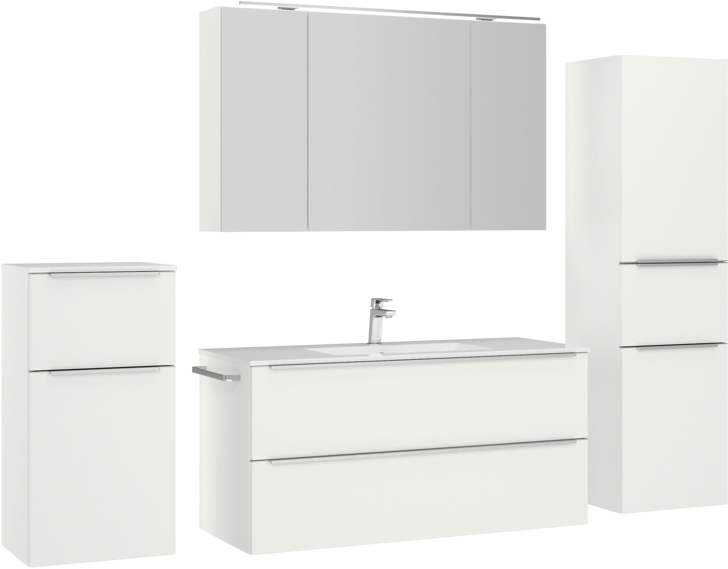nobilia Badmöbel-Set "Levere" vormontiert, mit Soft-Close, 4 Stk. tlg. günstig online kaufen