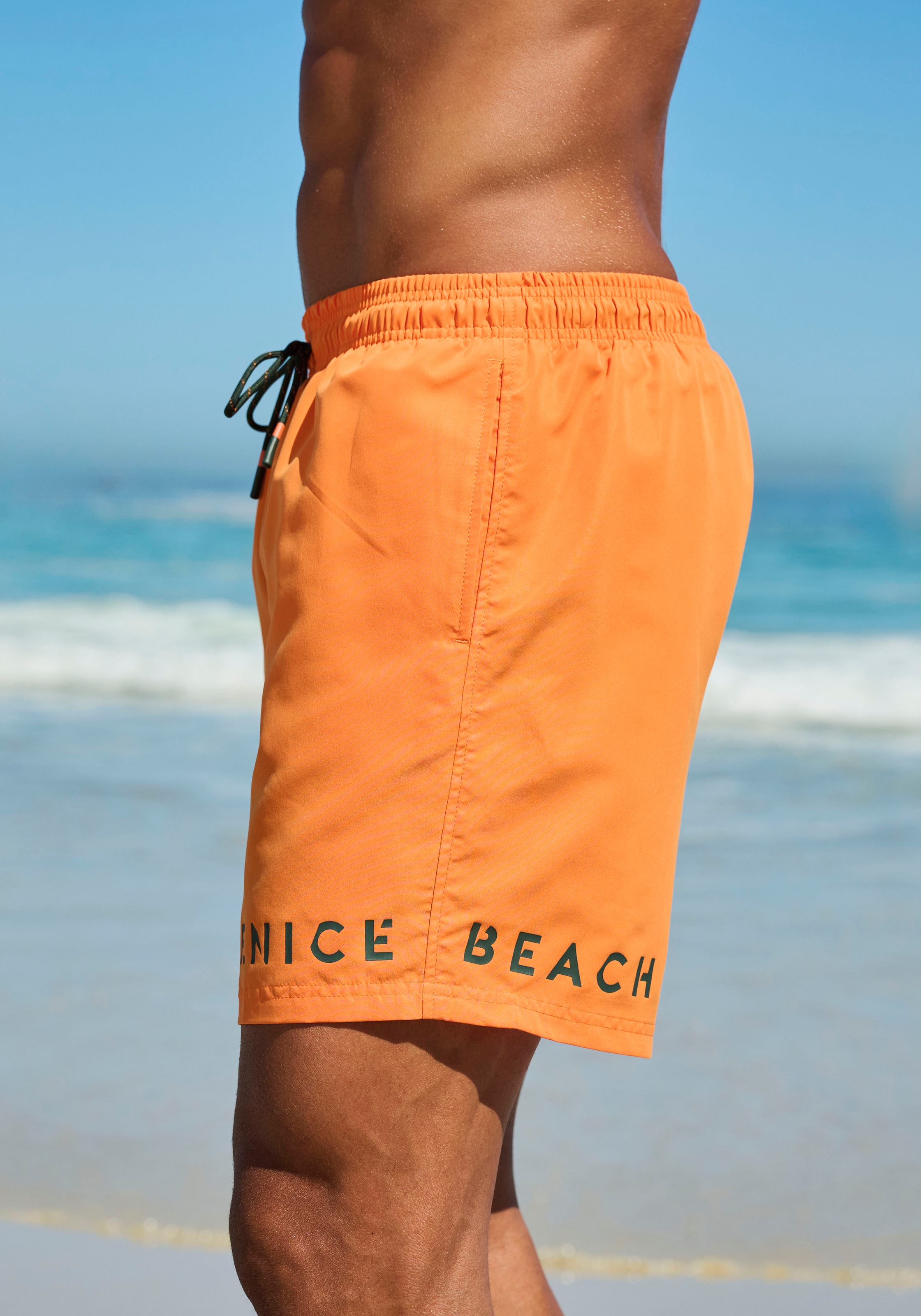 Venice Beach Men's Swim Shorts Orange Size L 2