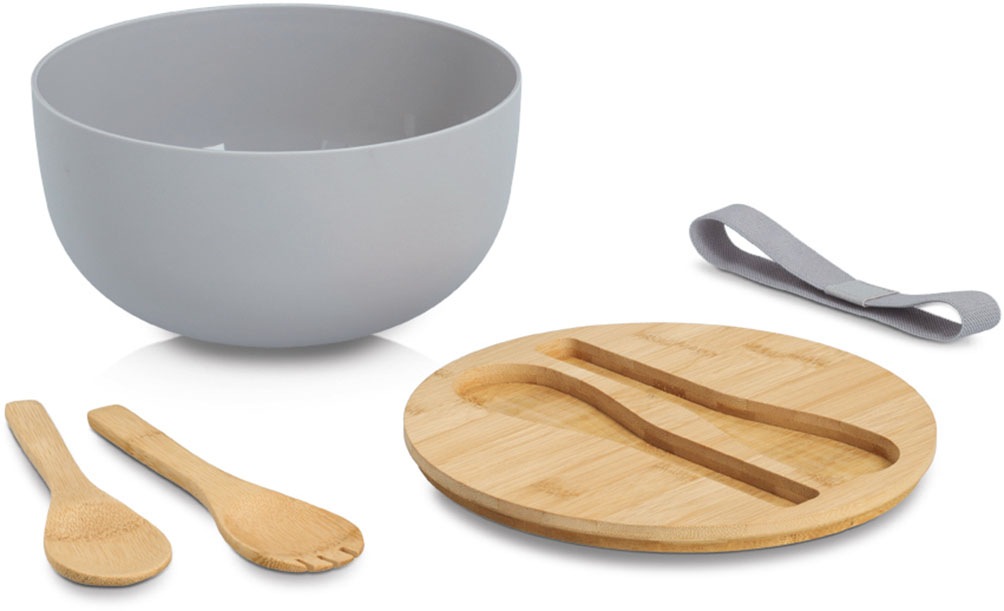 Zeller Present Salatschüssel »XARTA, Set 4-teilig«, 4 tlg., aus Kunststoff, hochwertiges natürliches Material