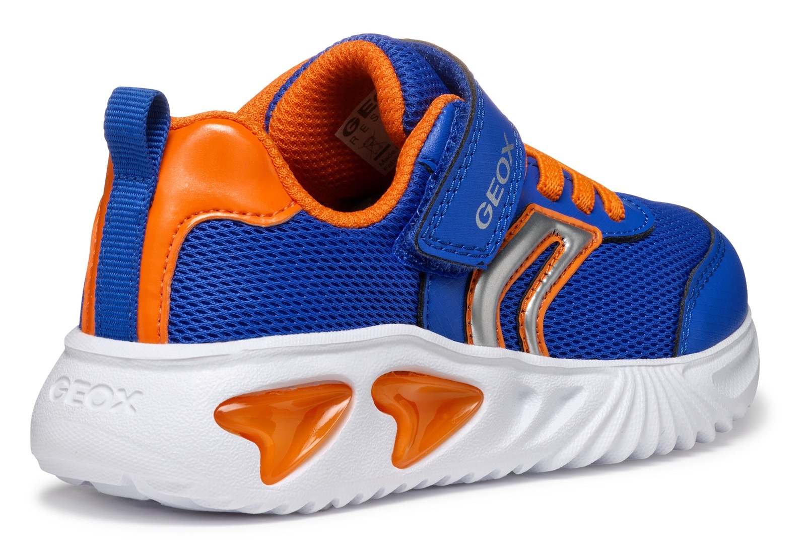 Geox Sneaker »J ASSISTER BOY Blinkschuh«, Sportschuh, Klettschuh mit auffällig blinkender Sohle