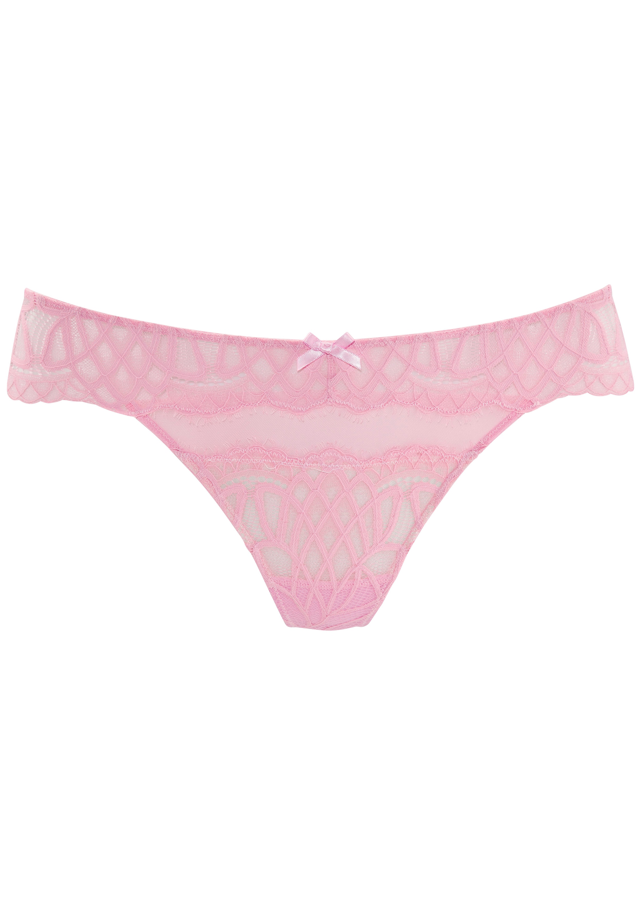 LASCANA String »Cara«, aus dezent transparenter Spitze, anteilig aus recyceltem Material