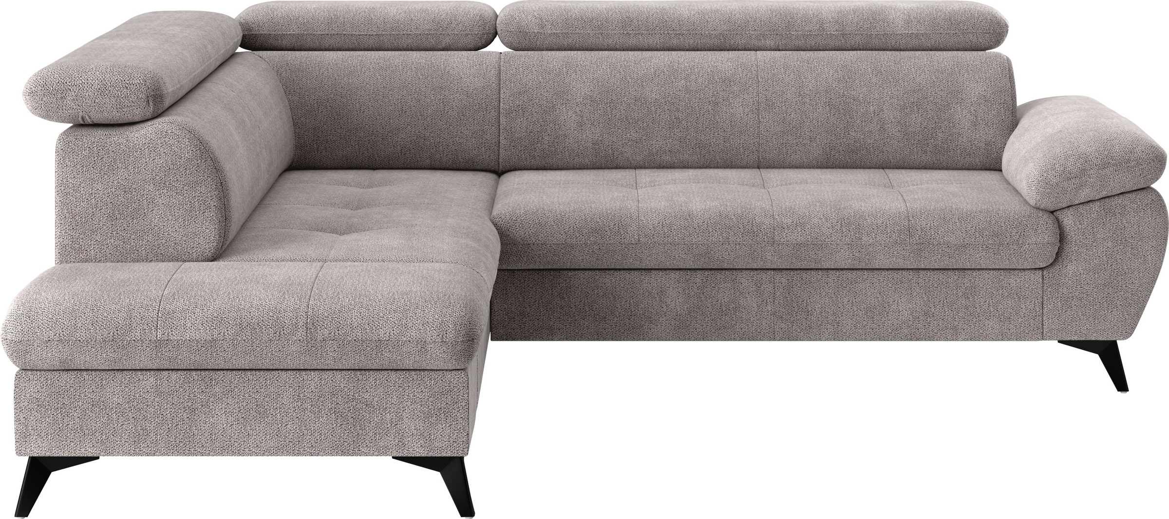 COTTA Ecksofa "Hudson L-Form, B: 256 cm" mit Kopfteilverstellung, optional günstig online kaufen