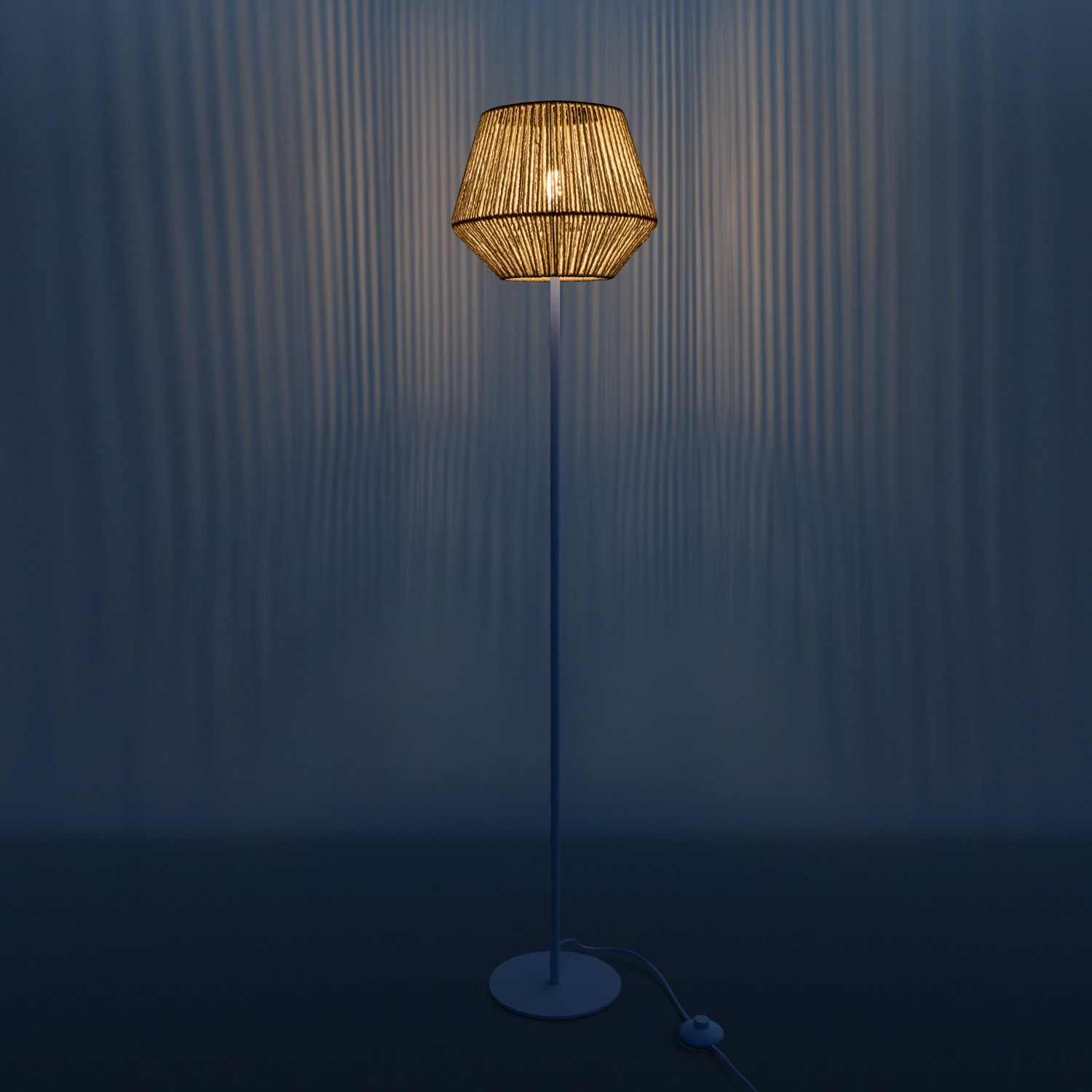 Paco Home Stehlampe »Pinto«, 1 flammig, Leuchtmittel E27 | ohne Leuchtmittel, moderne LED Lampe in Boho Optik, Wohnzimmer, Schlafzimmer, Fassung E27