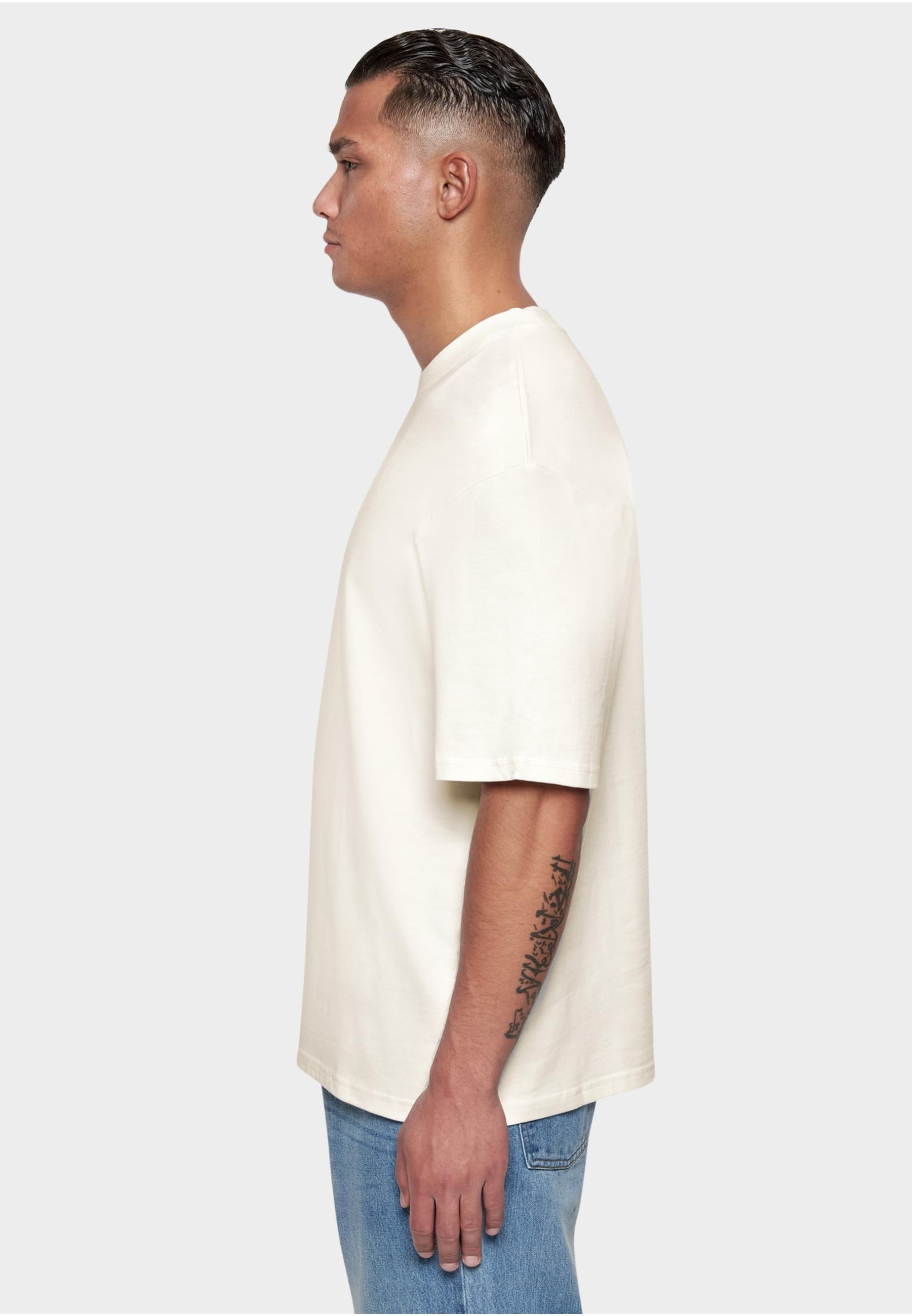 Dropsize T-Shirt »Dropsize Herren Heavy Oversize Front Rubber Patch T-Shirt«, (1 tlg.)