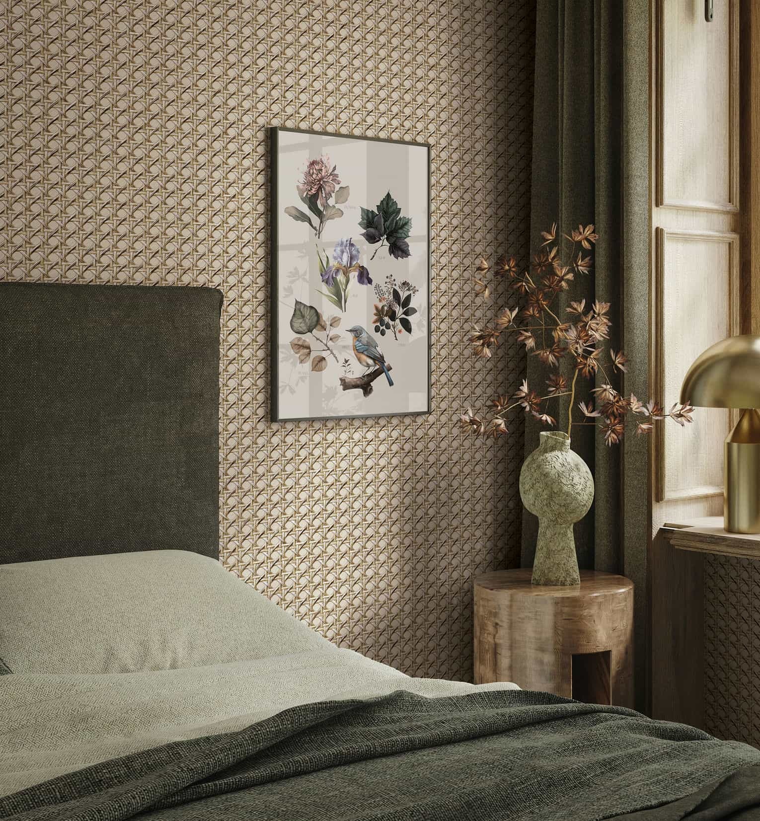 Marburg Vliestapete "Tapete Whispering Woods" grafisch geprägt moderne Vliestapete für Wohnzimmer Schlafzimmer Küche