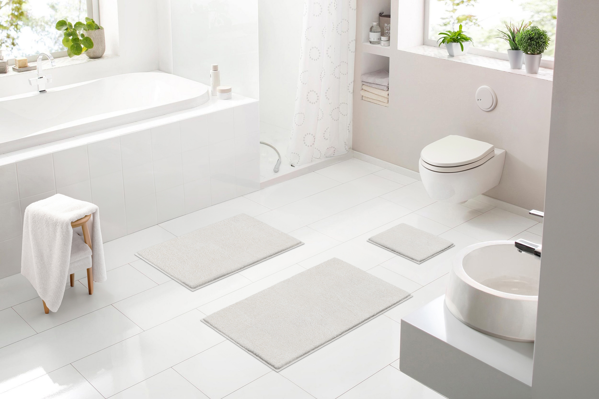 Linea Due Badematte »Ayla« rutschhemmend beschic...