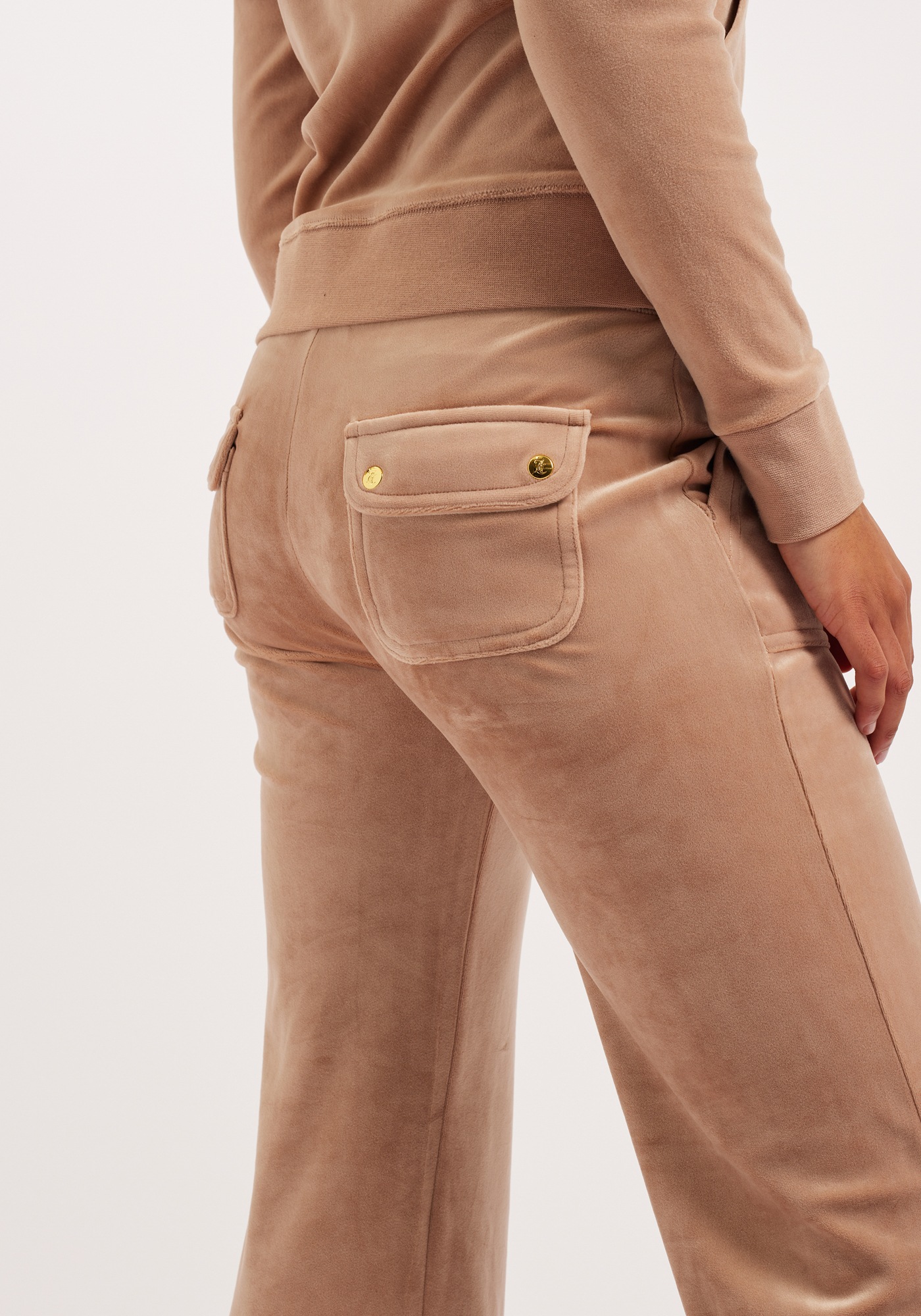Juicy Couture Sweathose »DEL RAY TRACKPANT GOLD HARDWARE Damen«, Trainingshose Damen, Sweathose, Velour, Jogginghose mit Glitzer, Sale