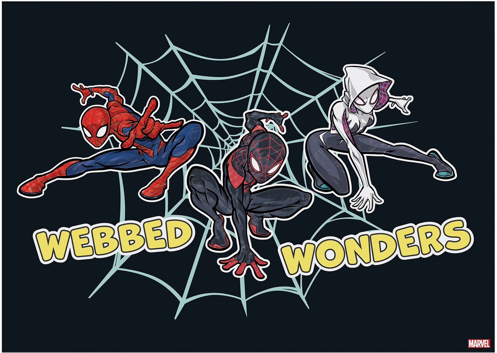 MARVEL Leinwandbild "Marvel Webbed Wonders", Comic-Fantasy, (1 St.), Webbed günstig online kaufen