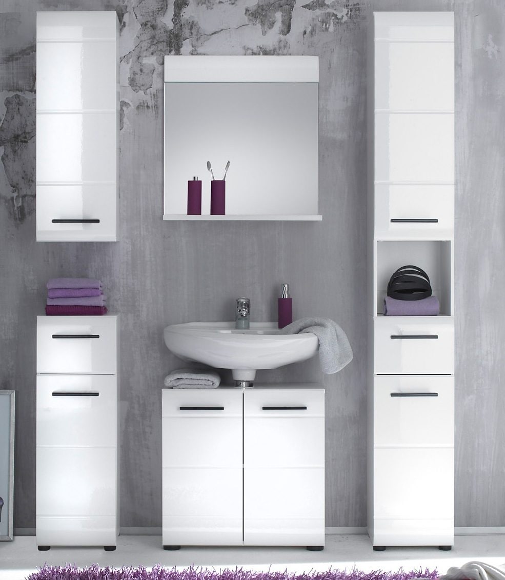INOSIGN Hochschrank »Sovana«, Badezimmerschrank in Hochglanzoptik - (B/T/H) 30/31/182 cm
