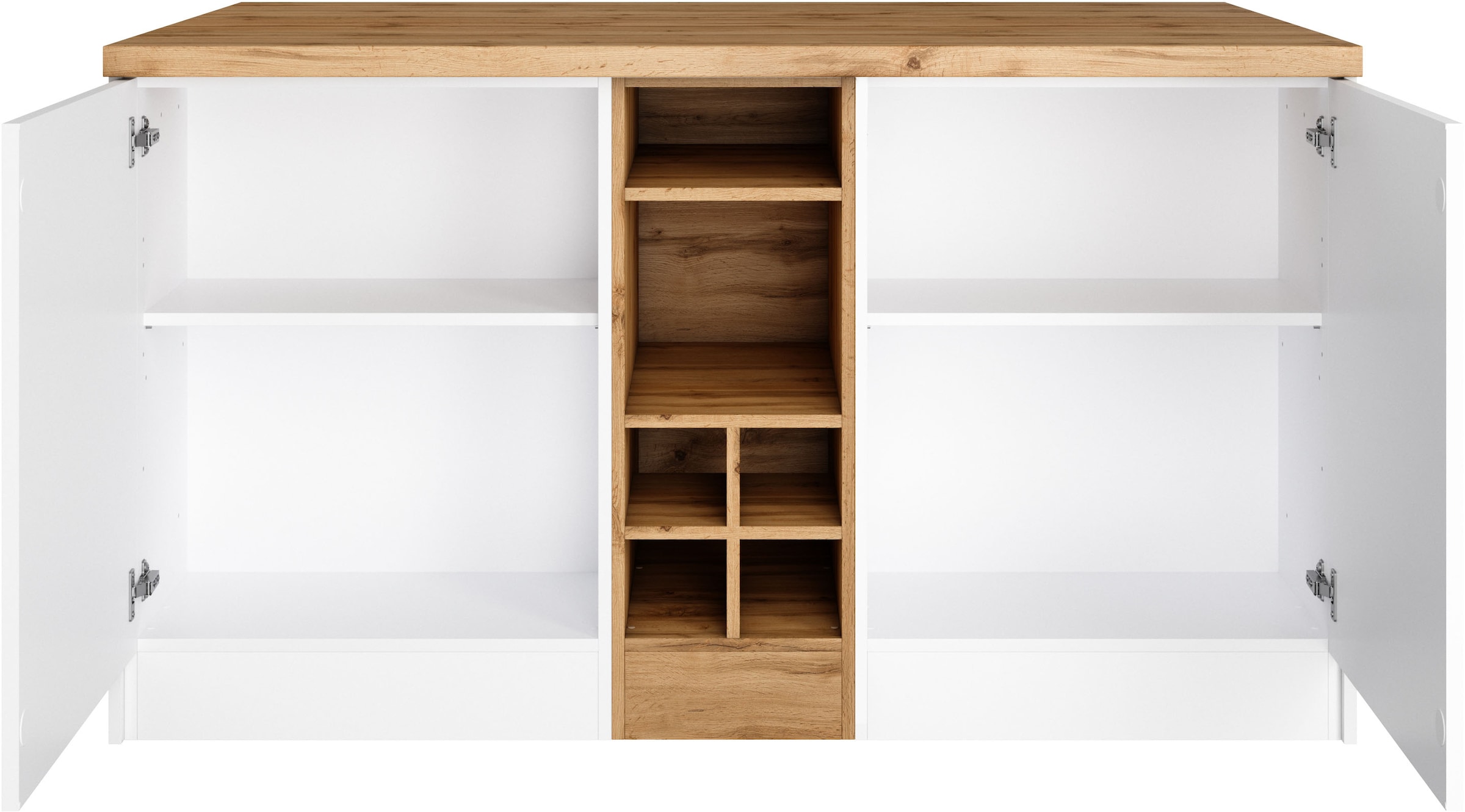 KOCHSTATION Kücheninsel »KS-Milan« Stellmaß 153/100 cm, viel Stauraum, Lebensmittelpunkt: Küche