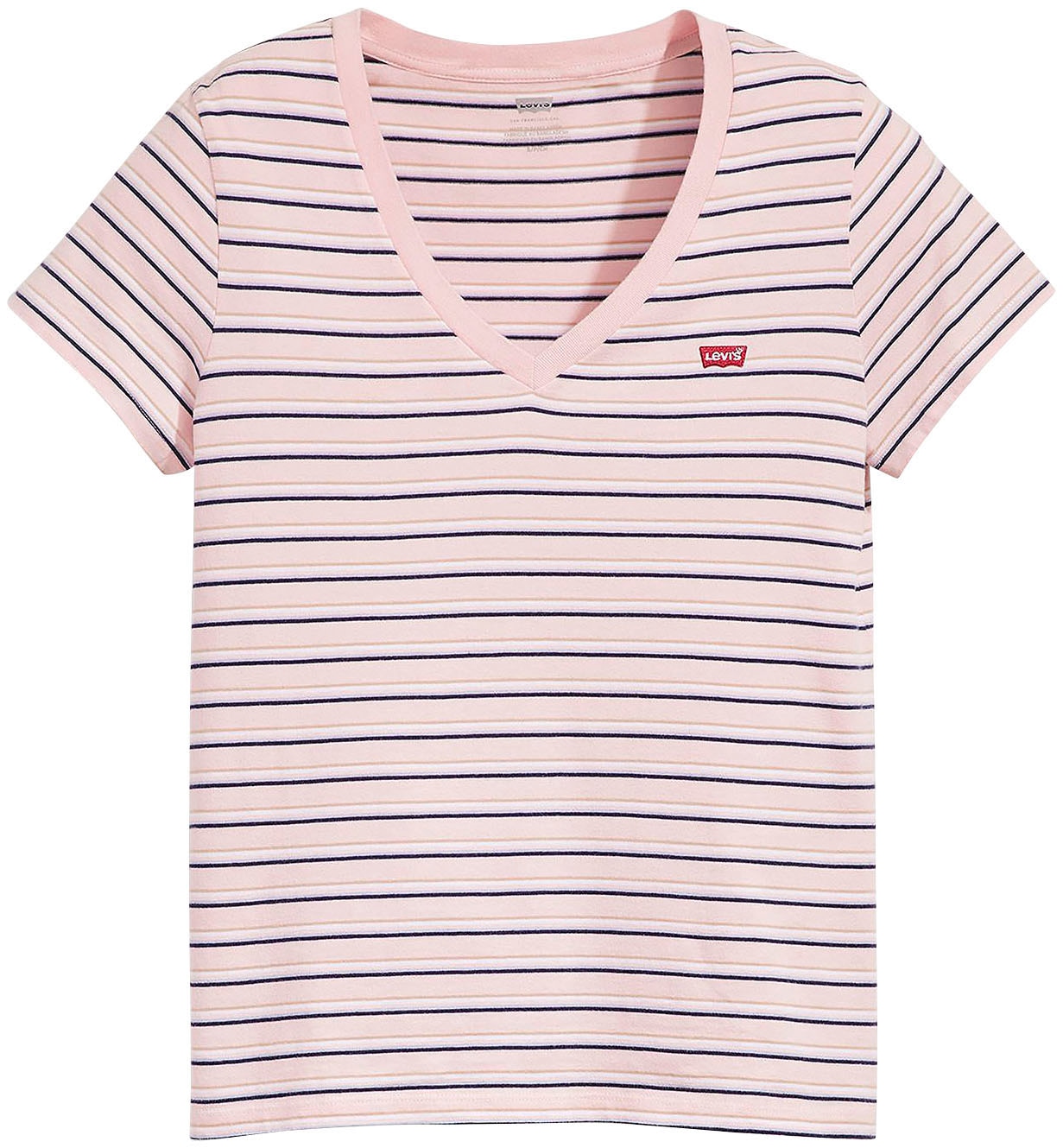 Levi's® V-Shirt »PERFECT VNECK«, mit Mini-Batwing-Logostickerei