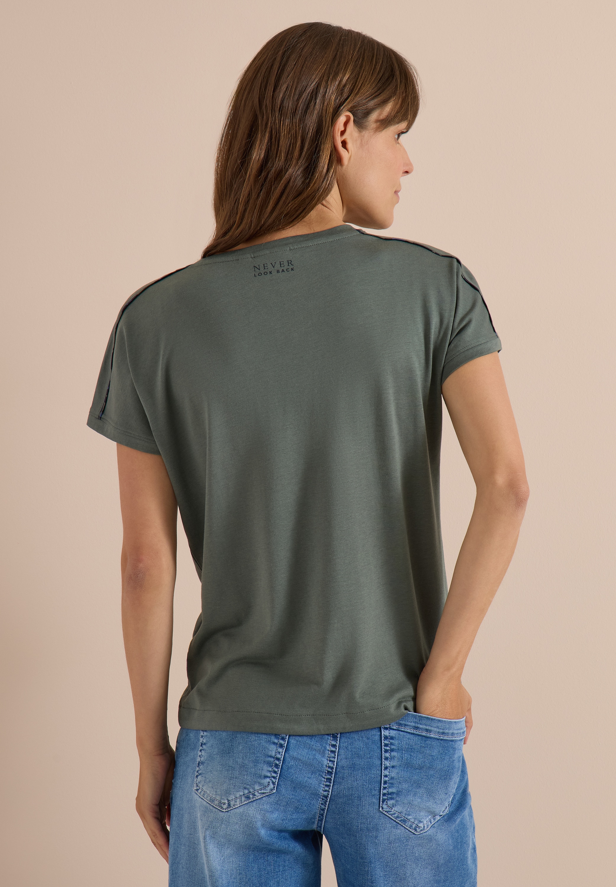 Cecil T-Shirt im soften Baumwoll-Mix