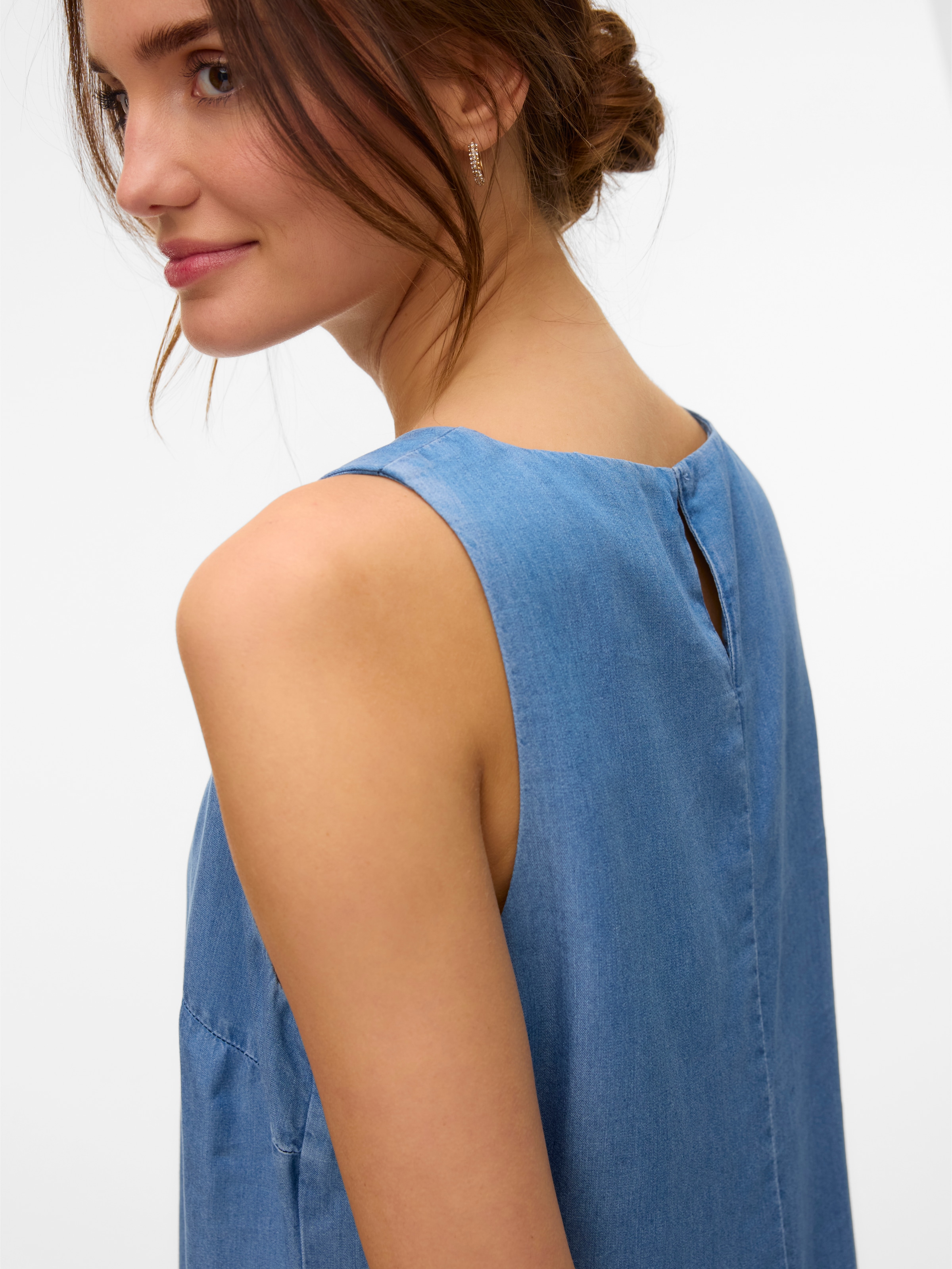 Vero Moda Maxikleid »VMFLEUR SL SHORT TENCEL DRESS GA«, Sommerkleid
