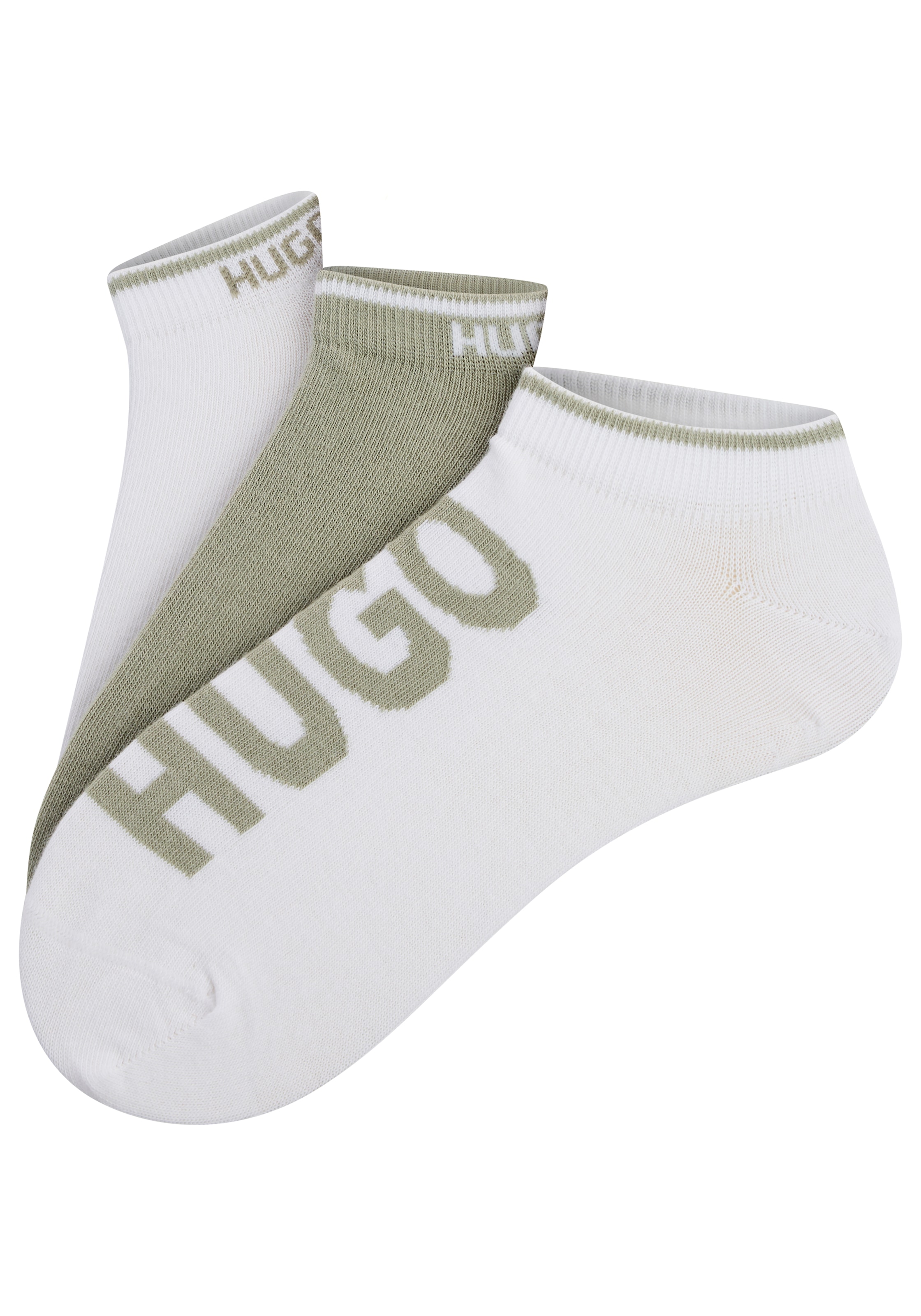 HUGO Underwear Sneakersocken »3P AS LOGO CC« 3 Paar tlg. mit Logodetails