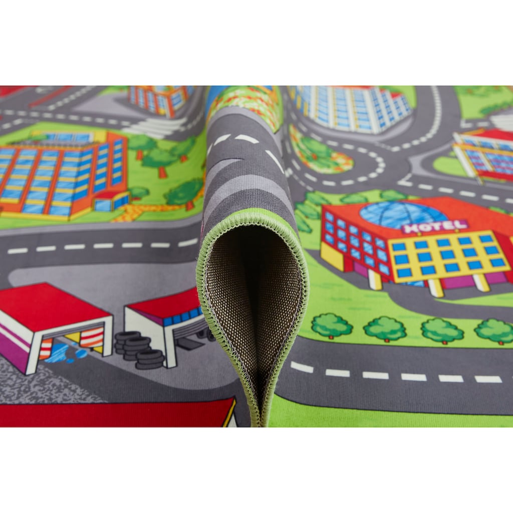 Andiamo Kinderteppich »Street«, rechteckig, Straßen-Spiel-Teppich, weiche Spielunterlage, rutschhemmend
