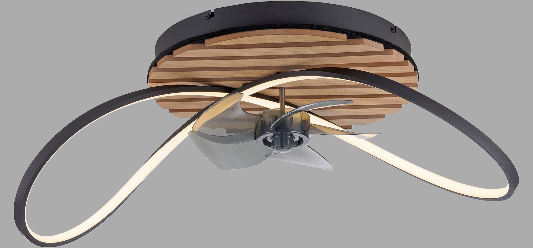 andas Deckenleuchte »Unnestad Akustikpaneele«, 1 flammig, Leuchtmittel LED-Board | LED fest integriert, Deckenventilator, Holz, Akustik, Paneele, Ventilator, Lampe