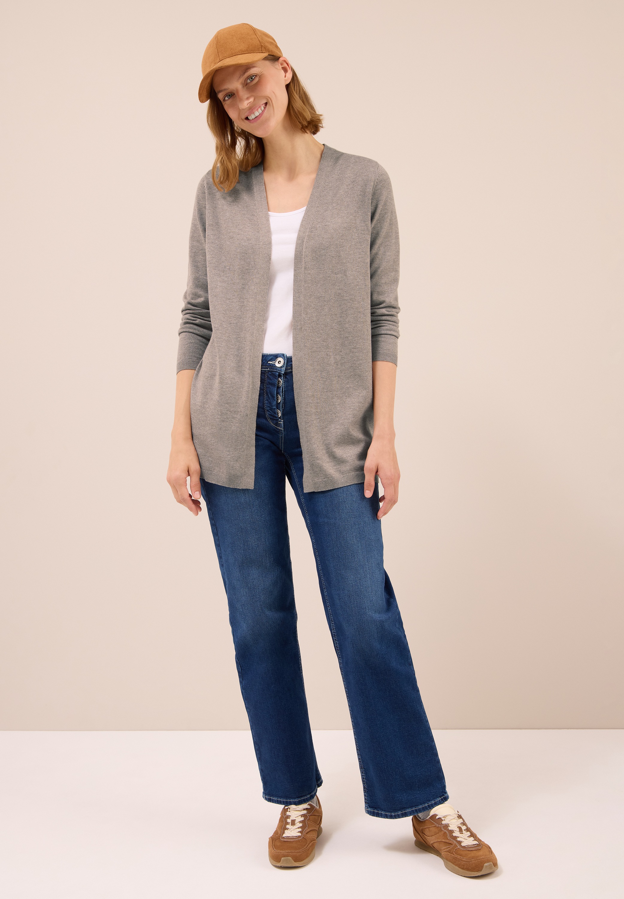 Cecil Longstrickjacke, softe Baumwollmischung