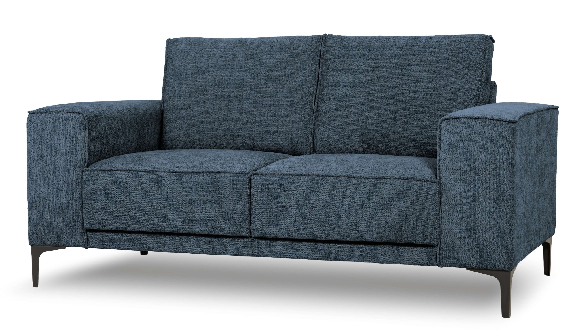 OTTO home 2-Sitzer »Kompaktsofa Oland mit modernem Chenille-Bezug« 164 cm, Wellenunterfederung, Skandi-Design, Metallfüße