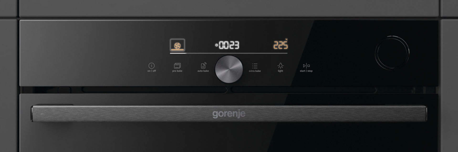 GORENJE Backofen  »BSA6747DGWI«, mit 2-fach-Teleskopauszug, Aqua-Reinigungsfunktion, AirFry-Funktion