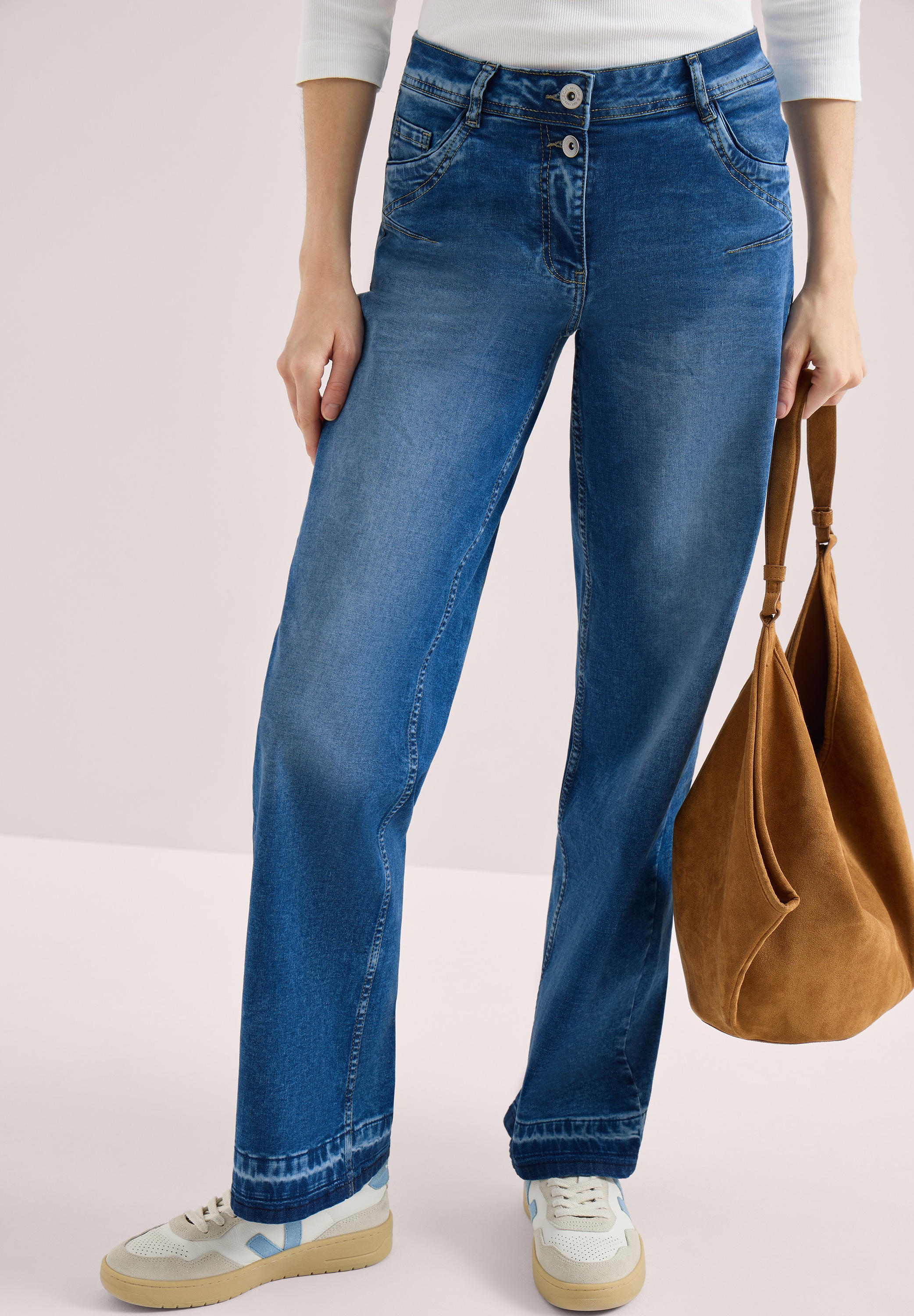 Cecil Loose-fit-Jeans aus Baumwolle mit Stretchanteil