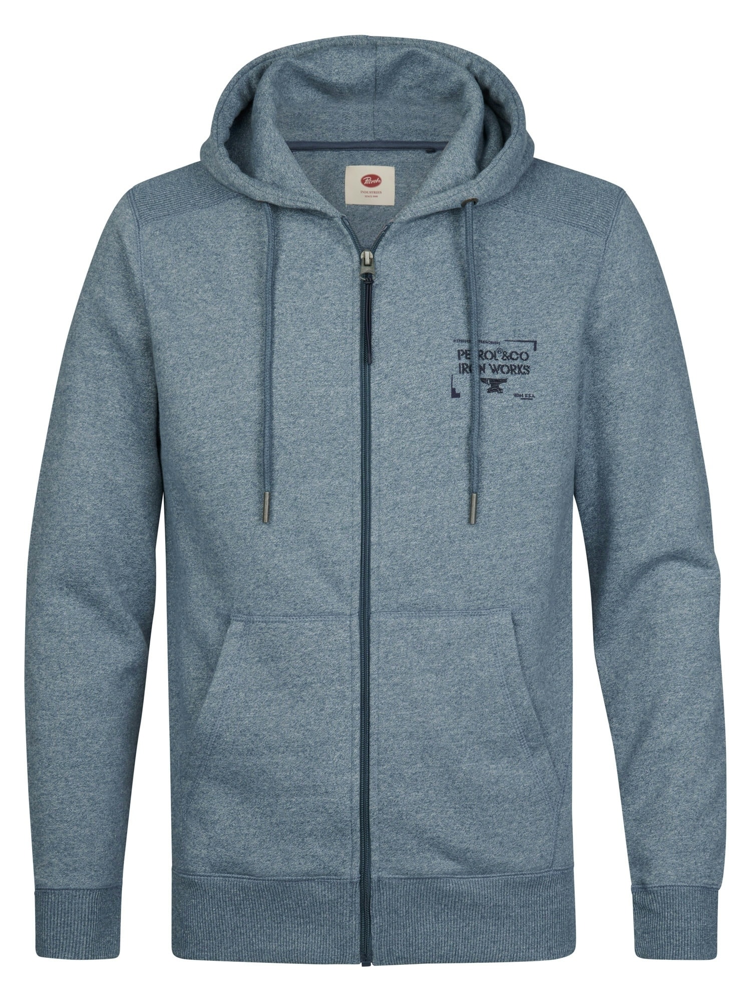 Petrol Industries Kapuzensweatshirt, mit Reißverschluss und Eingrifftaschen