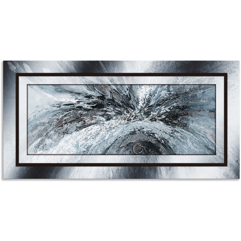 Artland Wandbild »Schwarz - weiß abstrakt 1«, Muster, (1 St.)