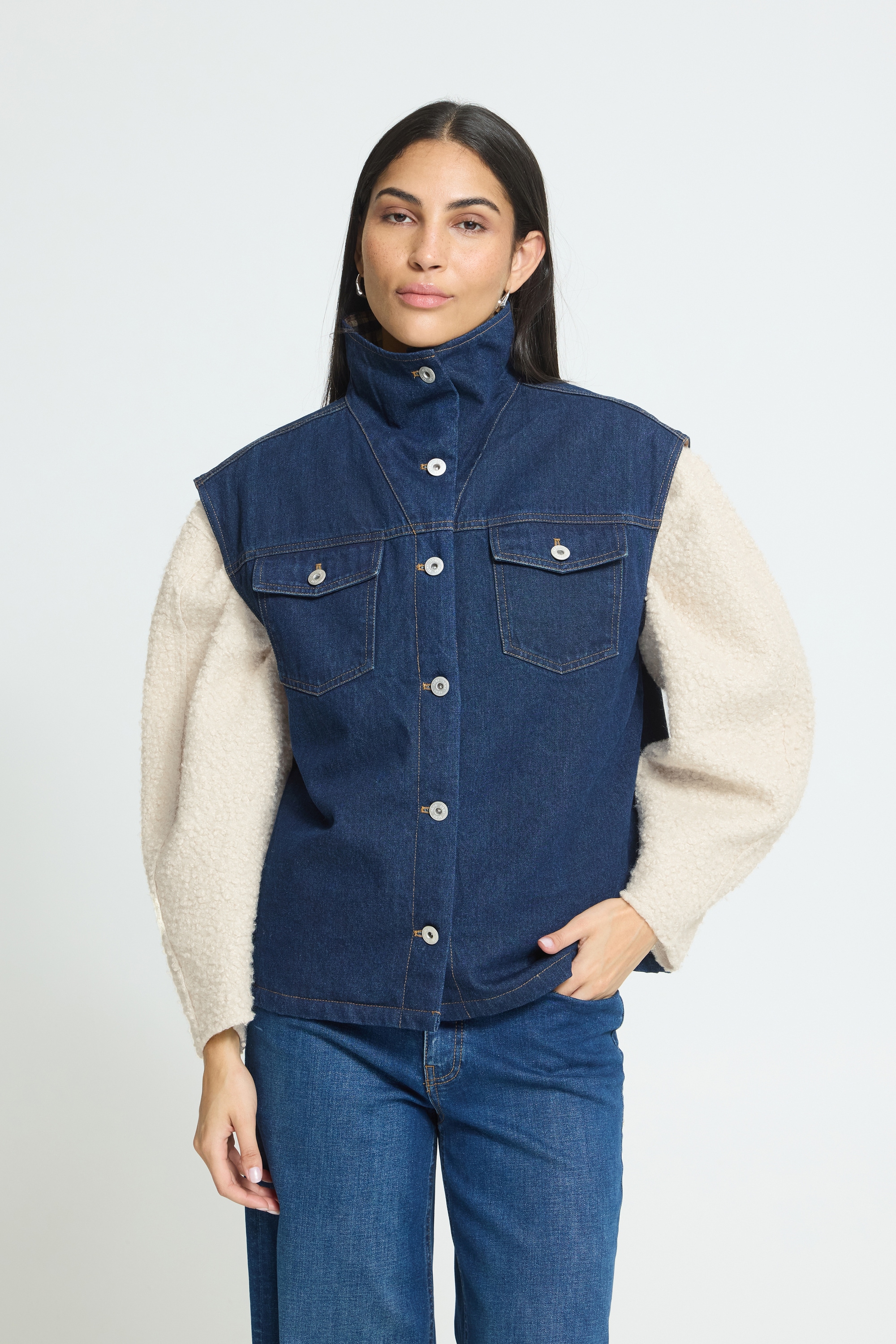 Ichi Jeansjacke »Damen Jeansjacke IHHIRAMO«
