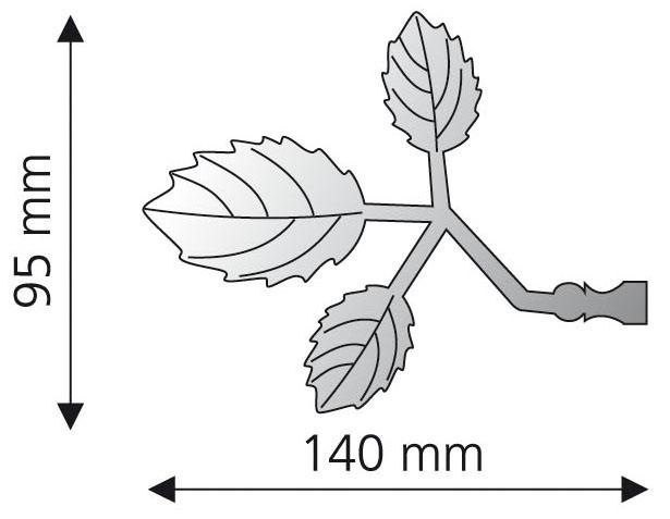 Liedeco Gardinenstangen-Endstück »Bacchus«, (Set, 2 St.), für Gardinenstangen Ø 16 mm