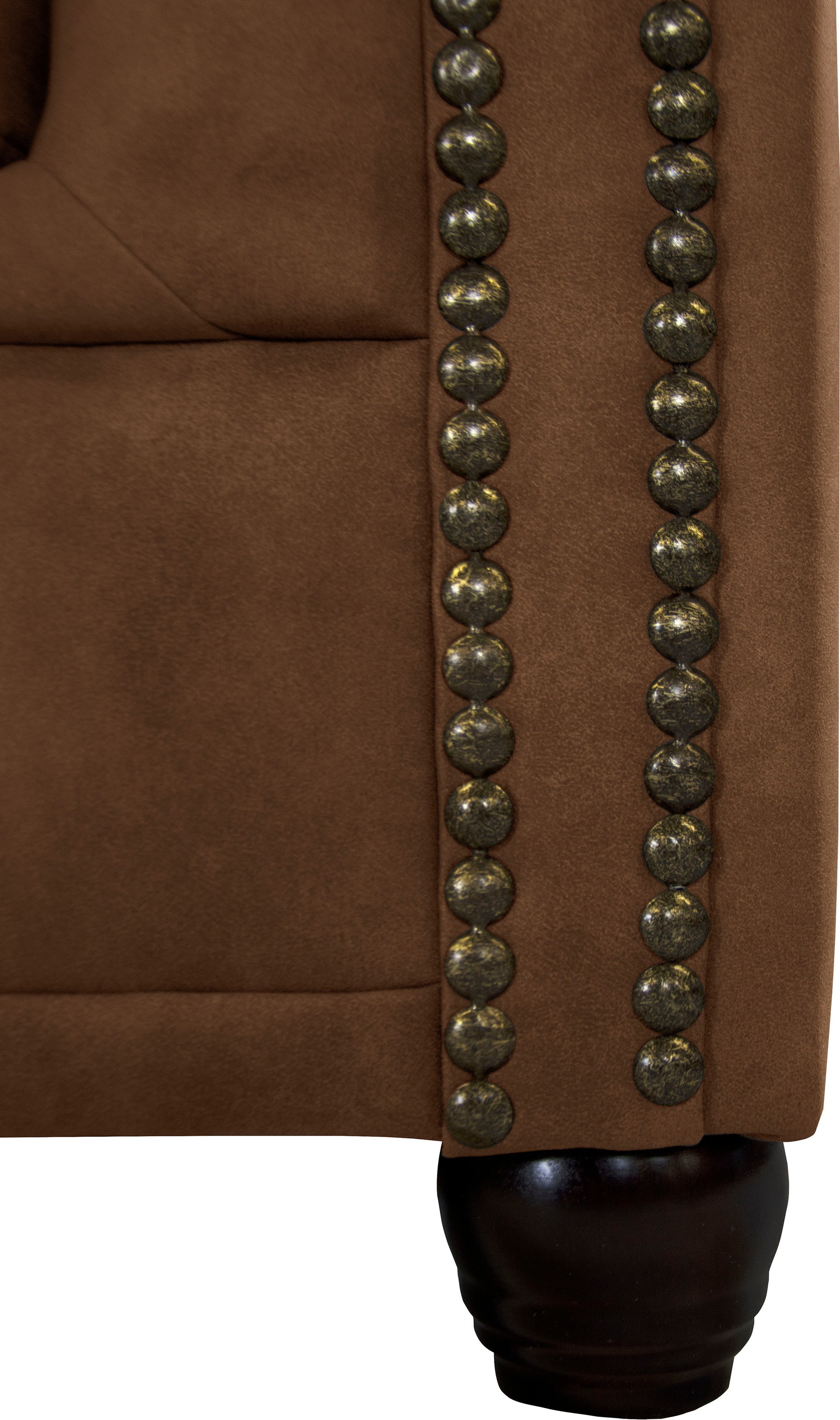 Home affaire Chesterfield-Sofa »Rysum L-Form«, Chesterfield-Optik mit Ottomanen-Abschluß